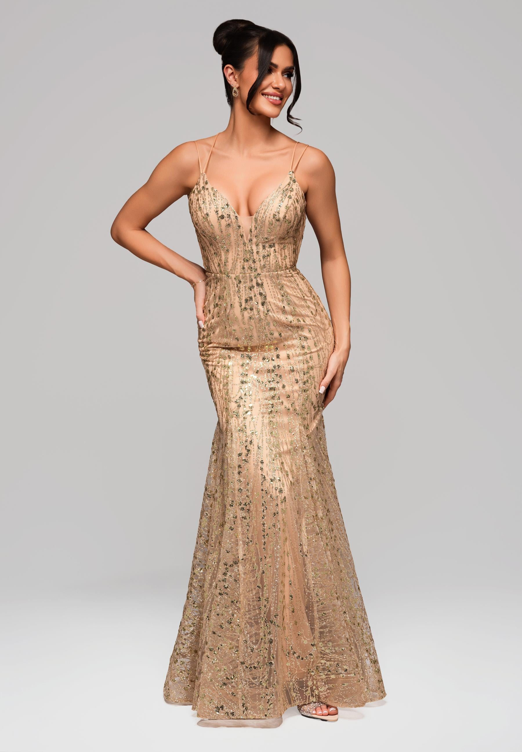 Abendkleid Gold — 3