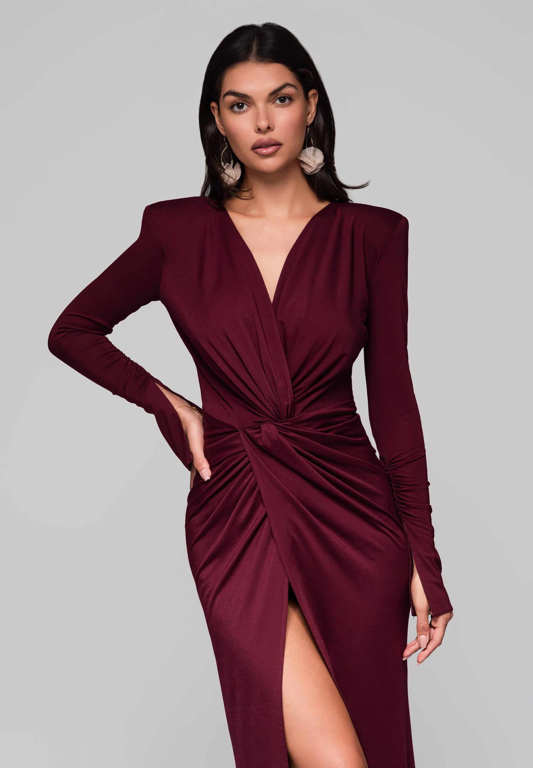 Abendkleid Bordeaux — 2