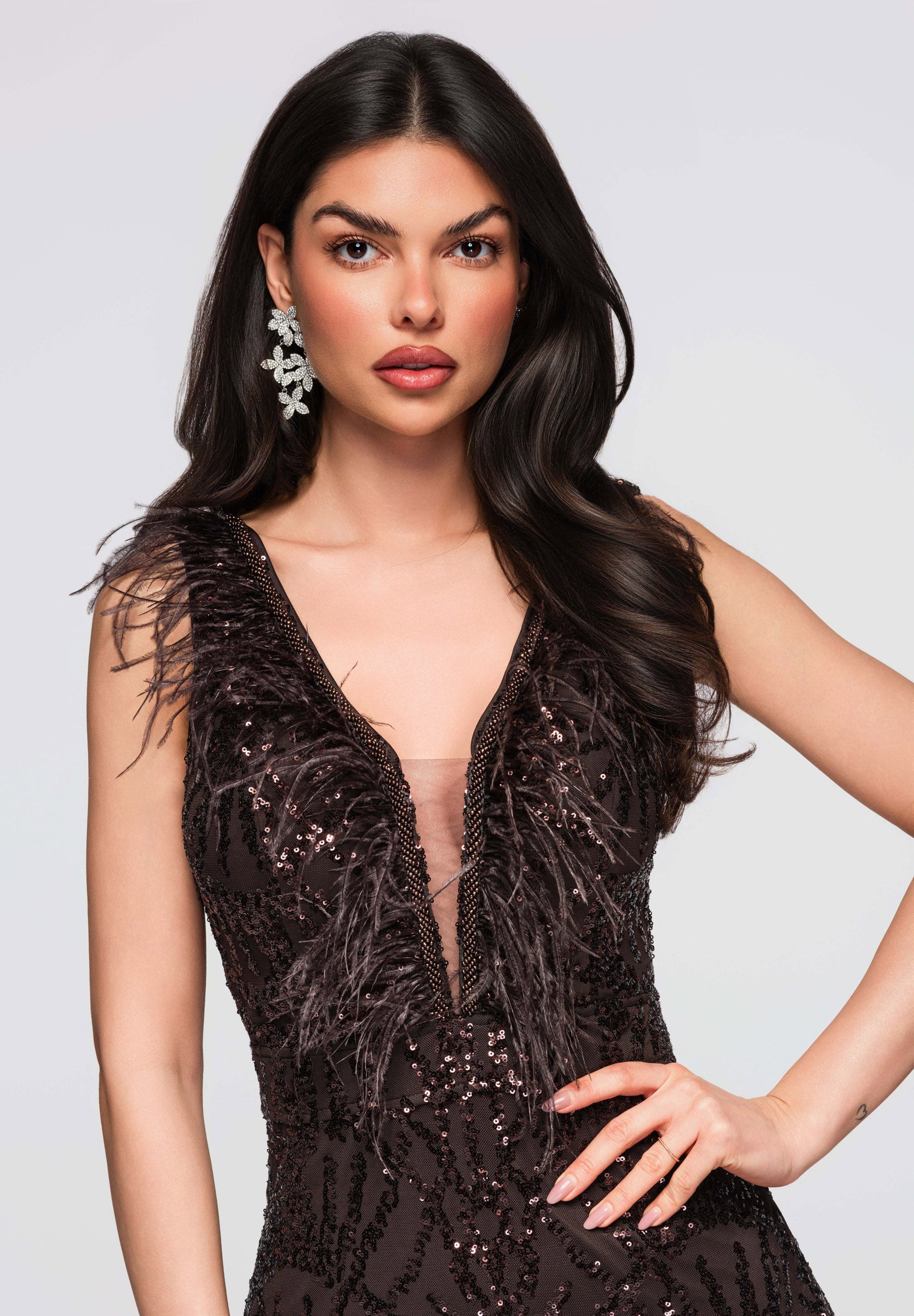 Abendkleid Braun — 2