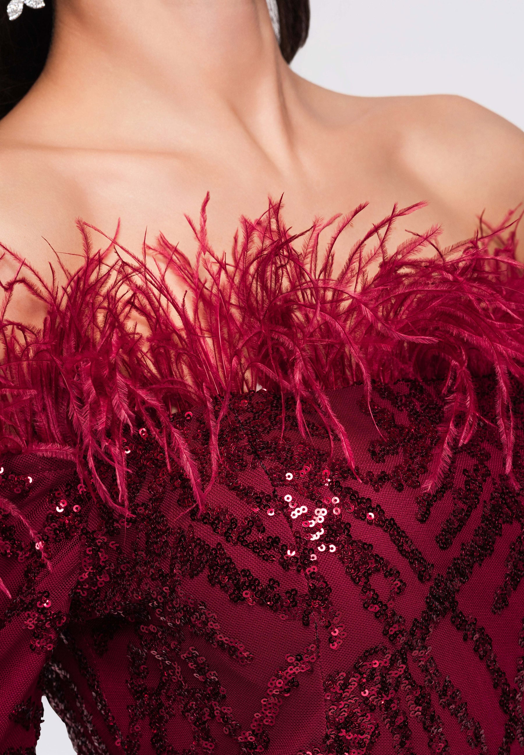 Evening dress burgundy — 5