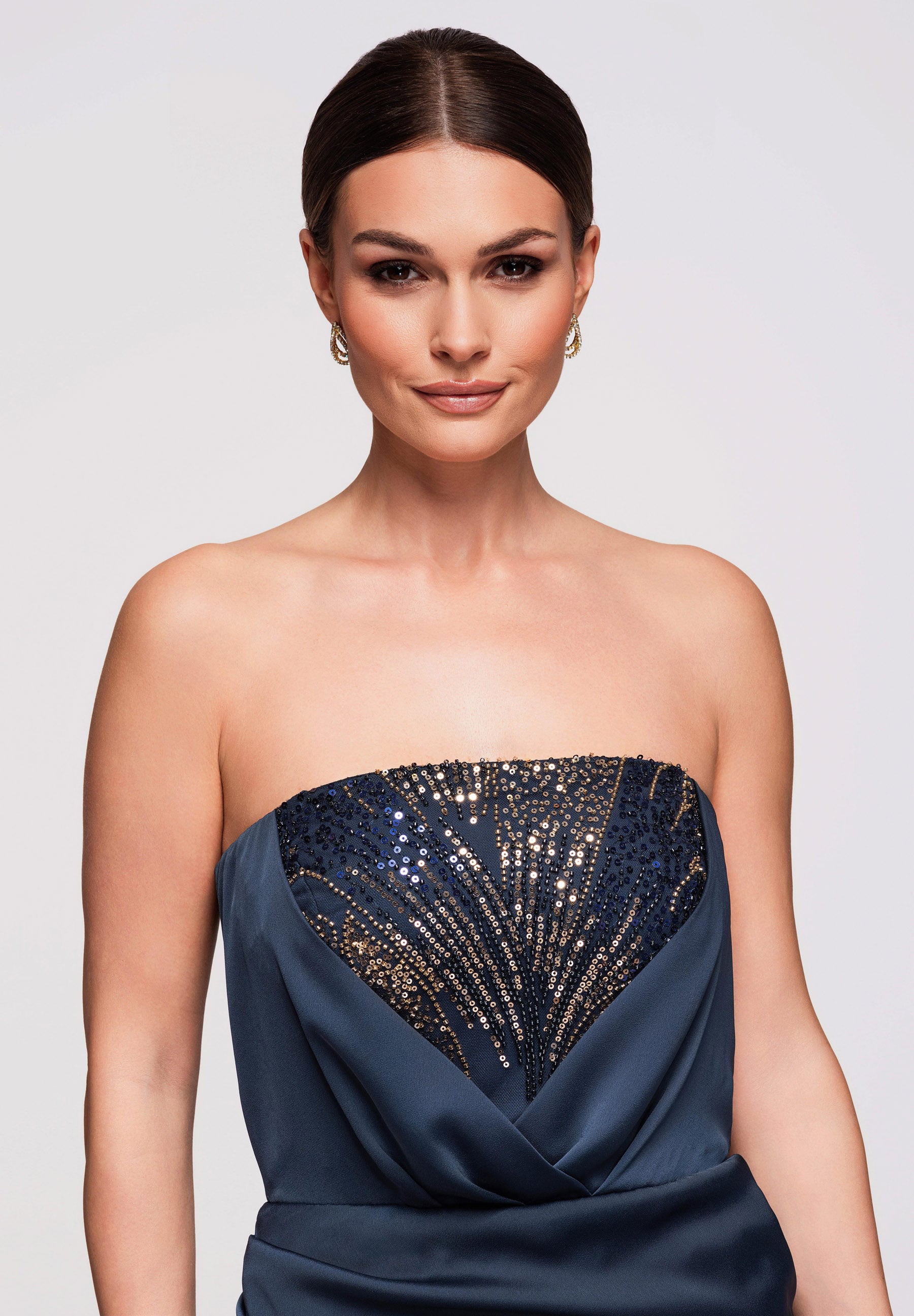 Abendkleid Marineblau — 5