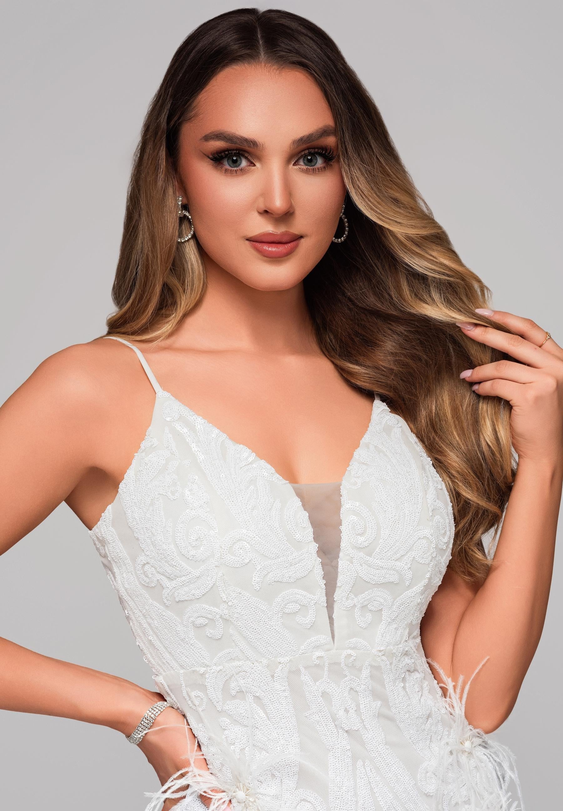 Abendkleid Ecru — 2