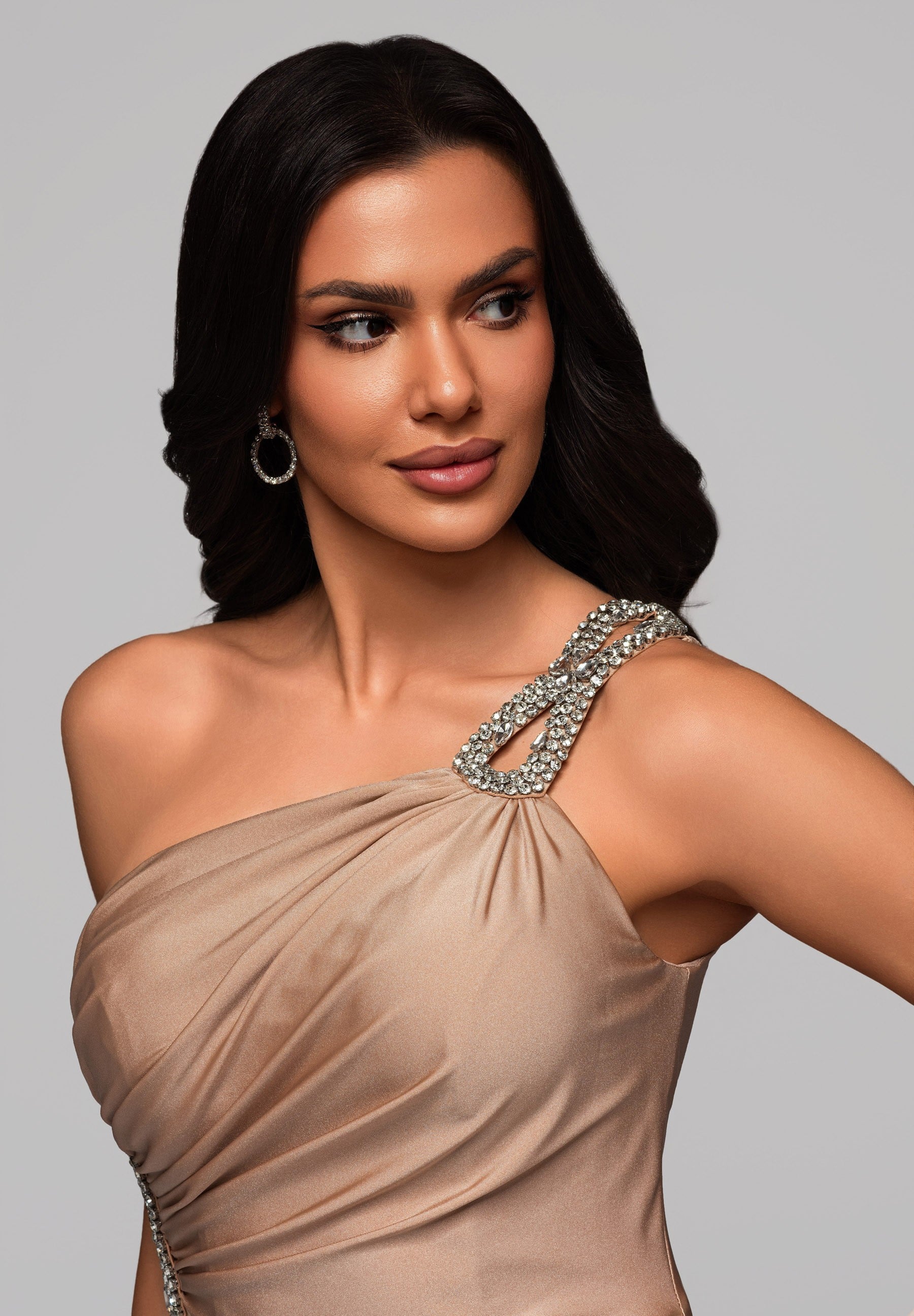 Evening dress beige — 2