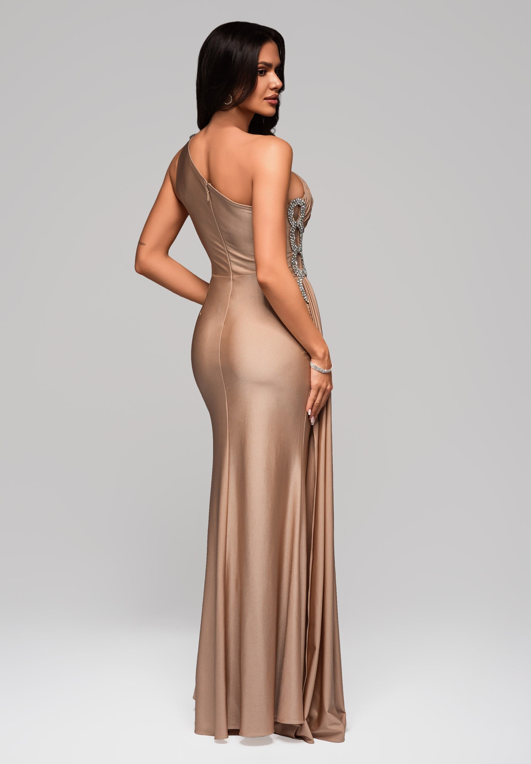Evening dress beige — 6