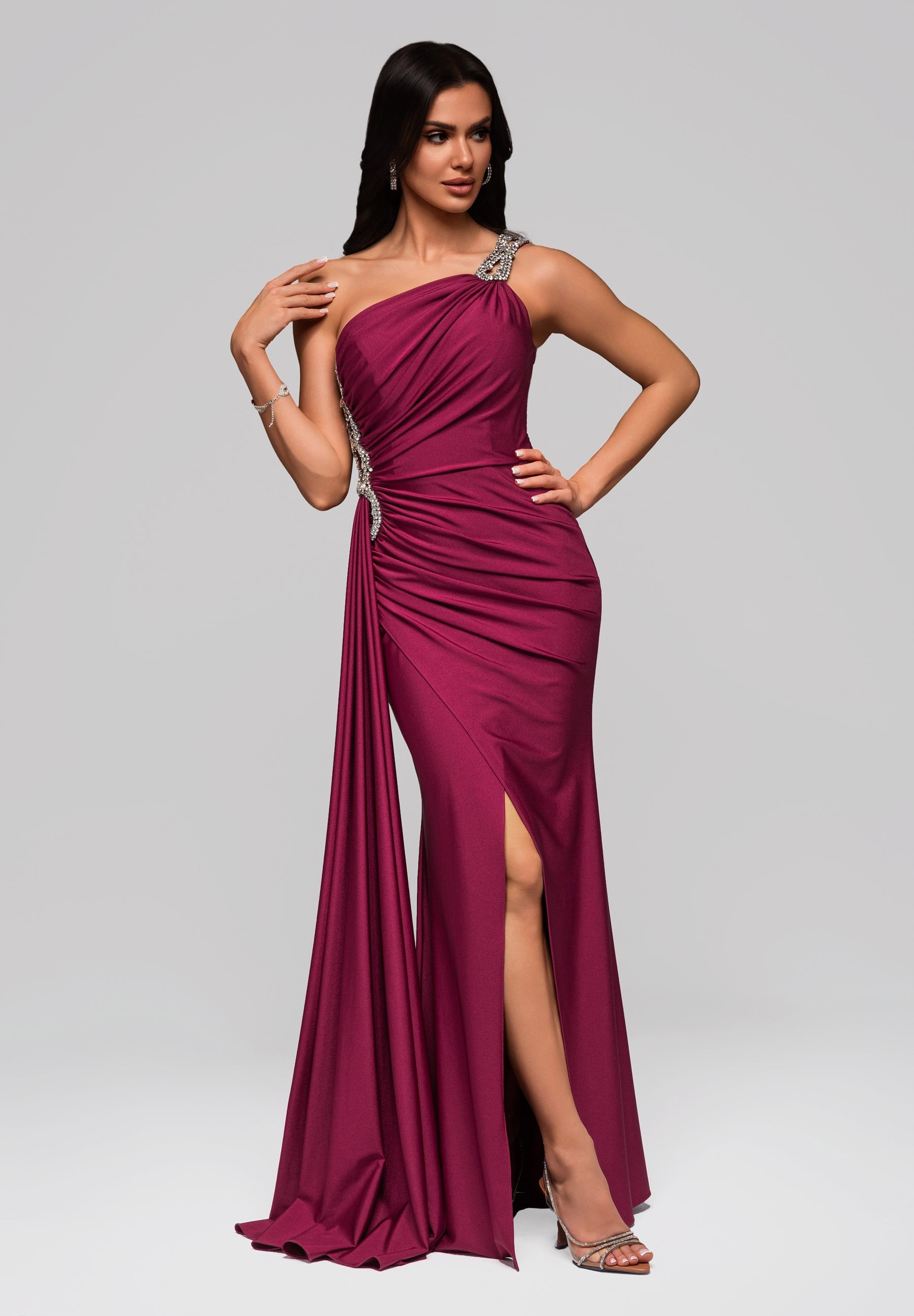 Evening dress burgundy — 1