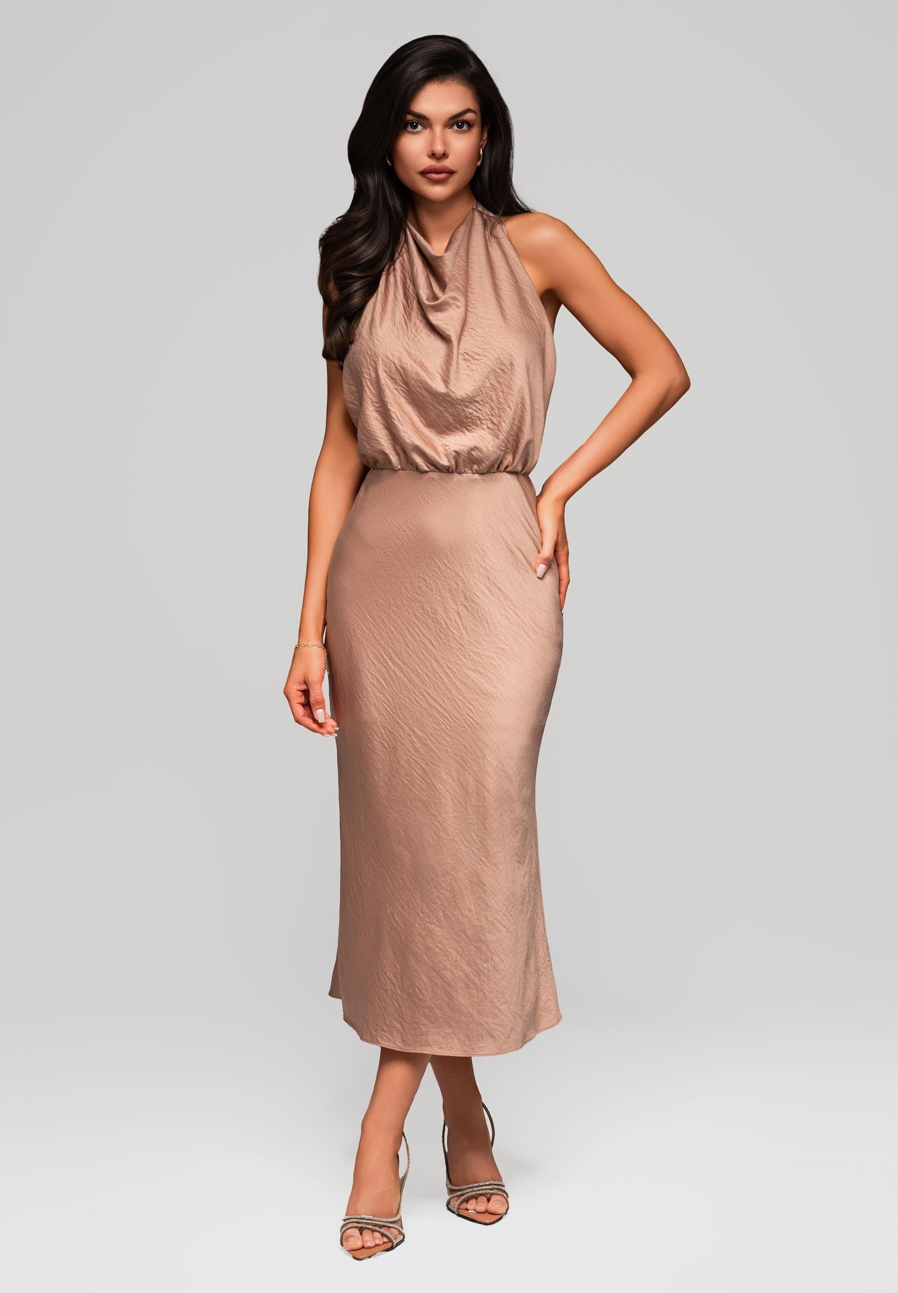 Evening dress brown — 4