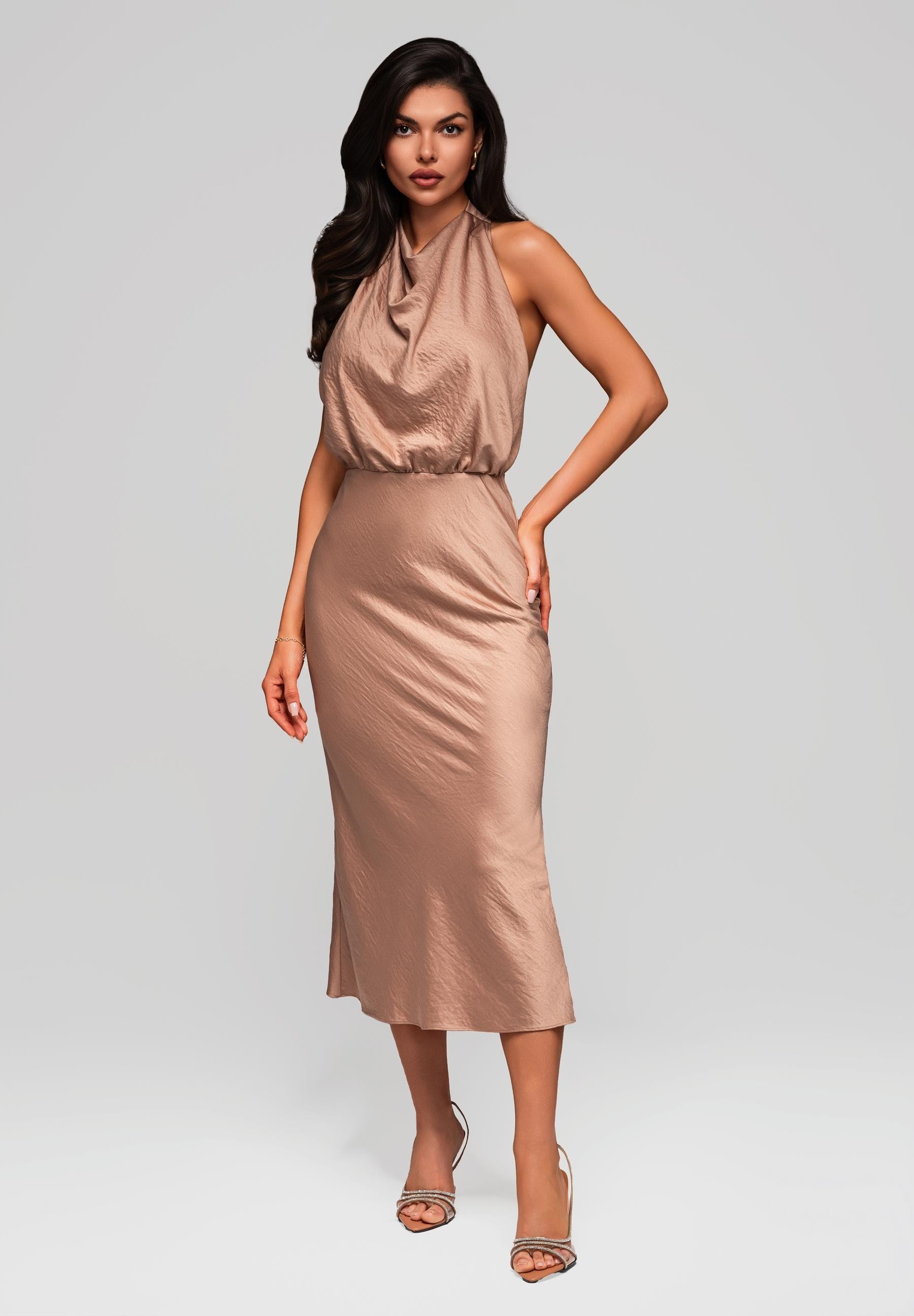 Evening dress brown — 5