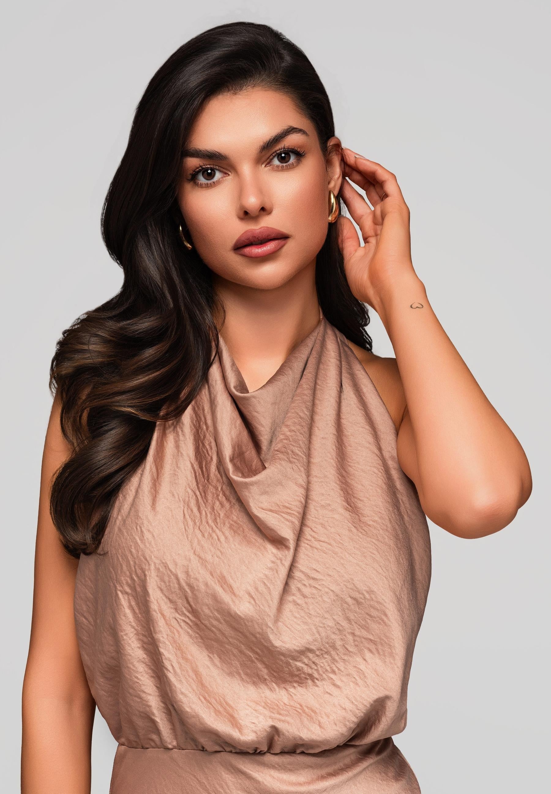 Evening dress brown — 6