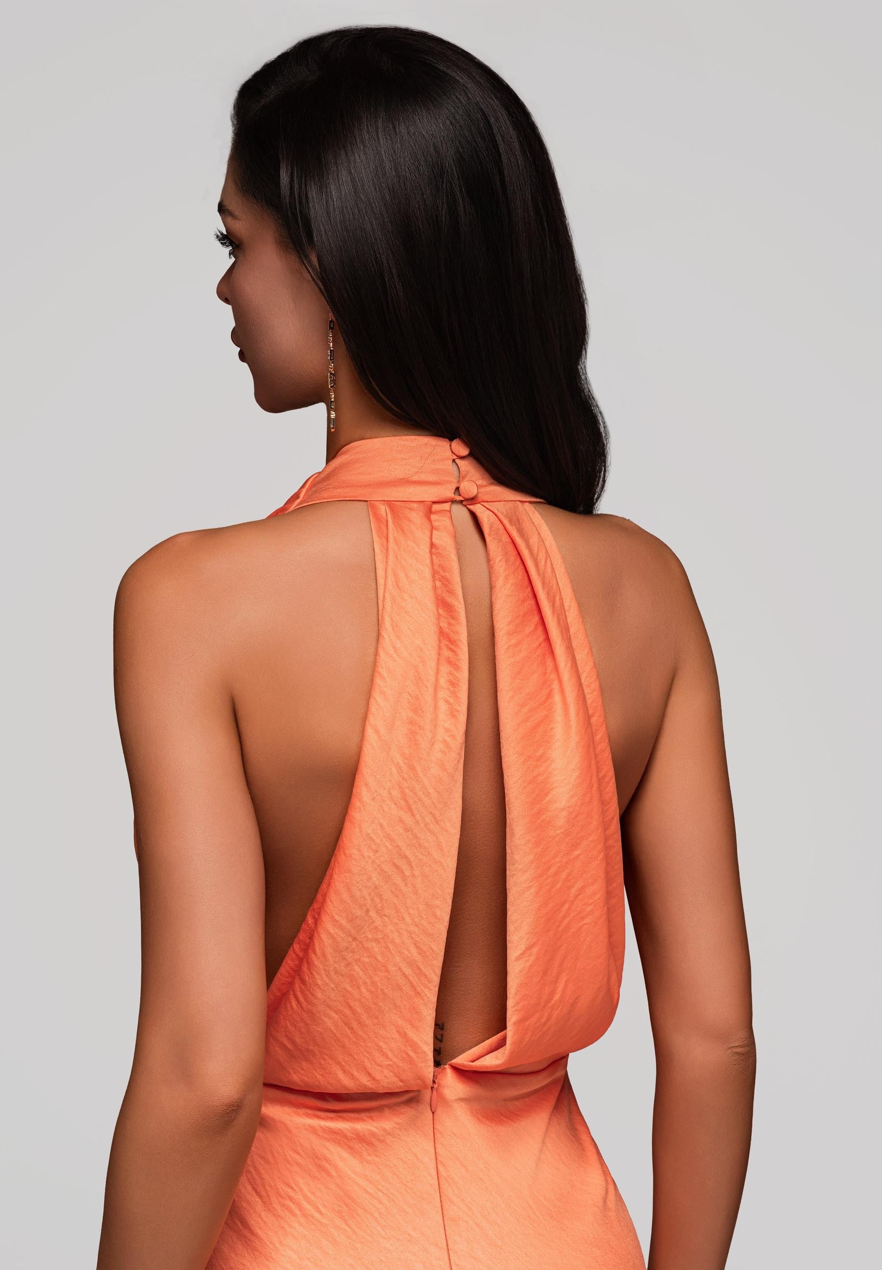 Evening dress orange — 2