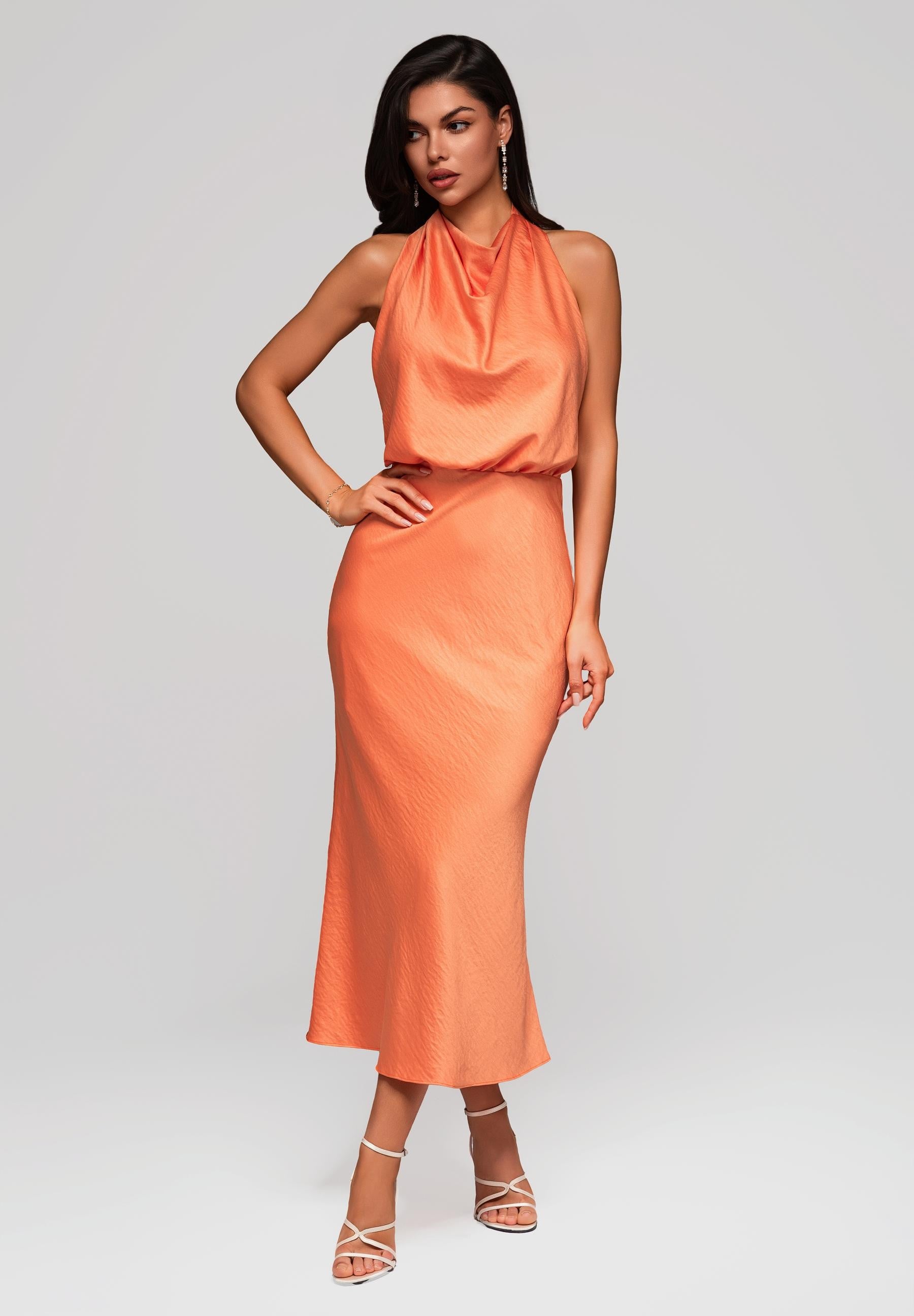 Evening dress orange — 3