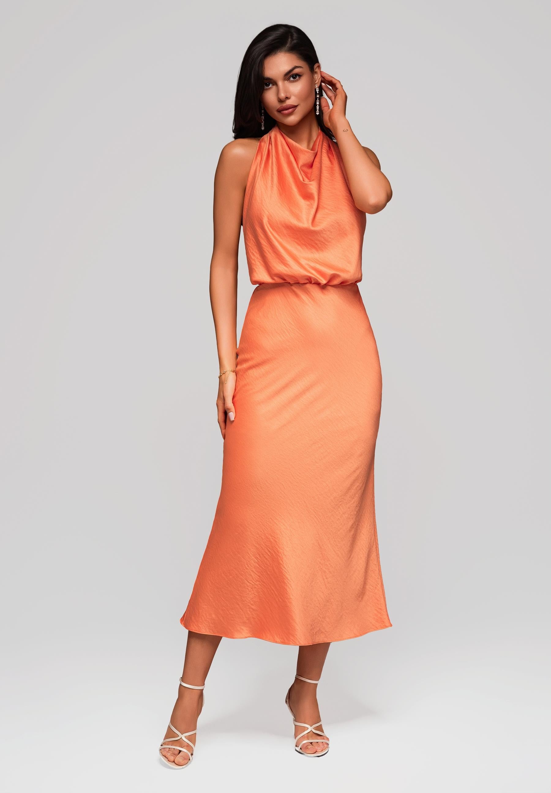 Evening dress orange — 4