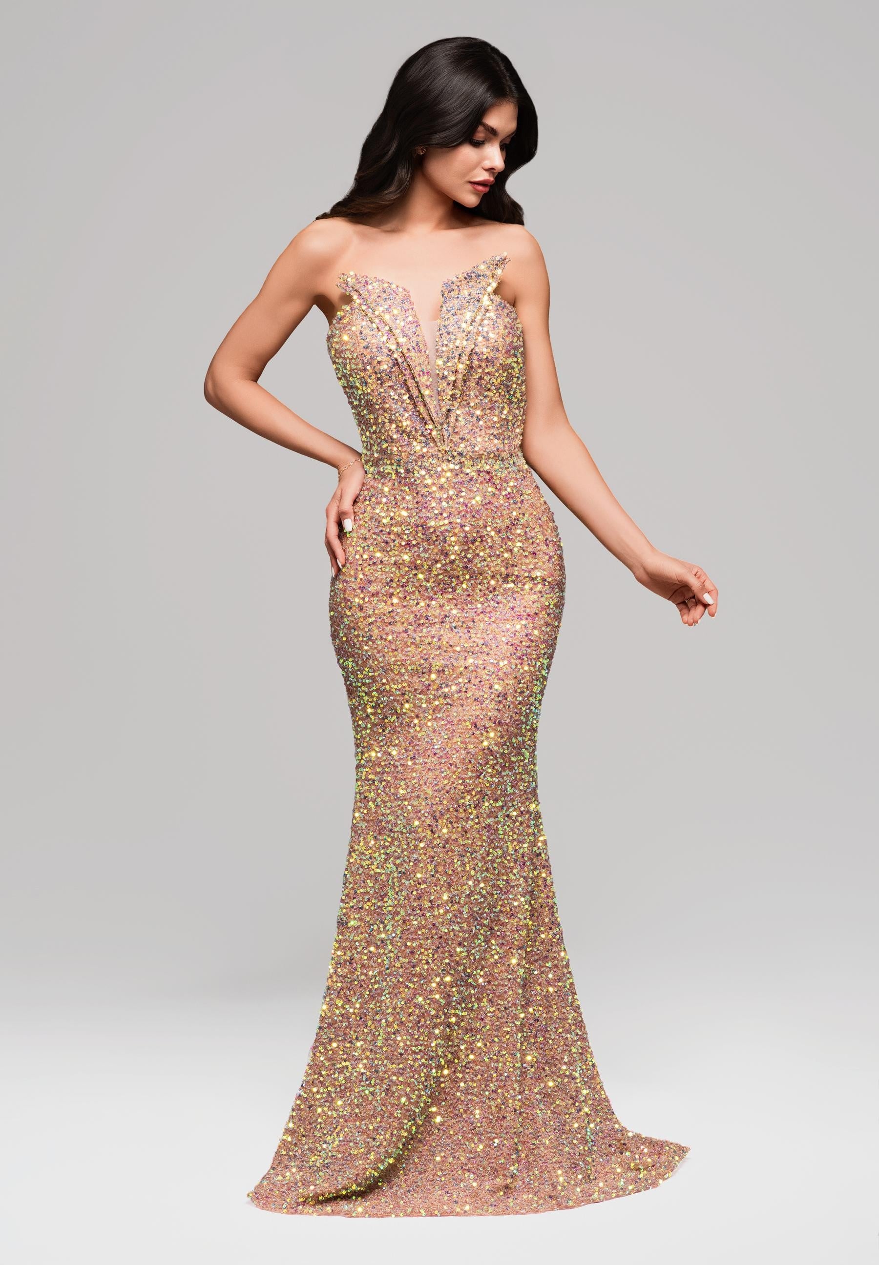 Evening dress gold — 3