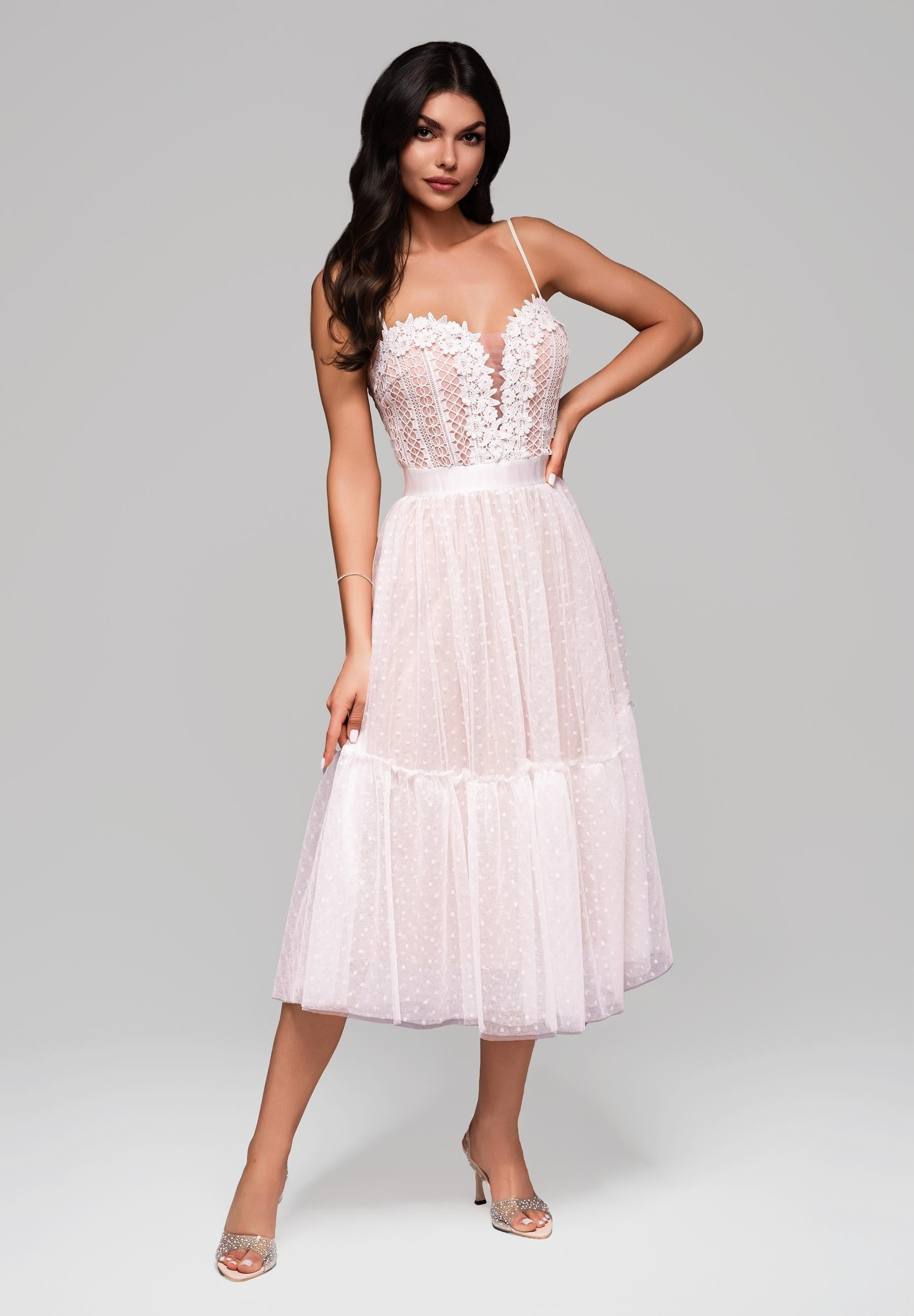 Evening dress white — 1