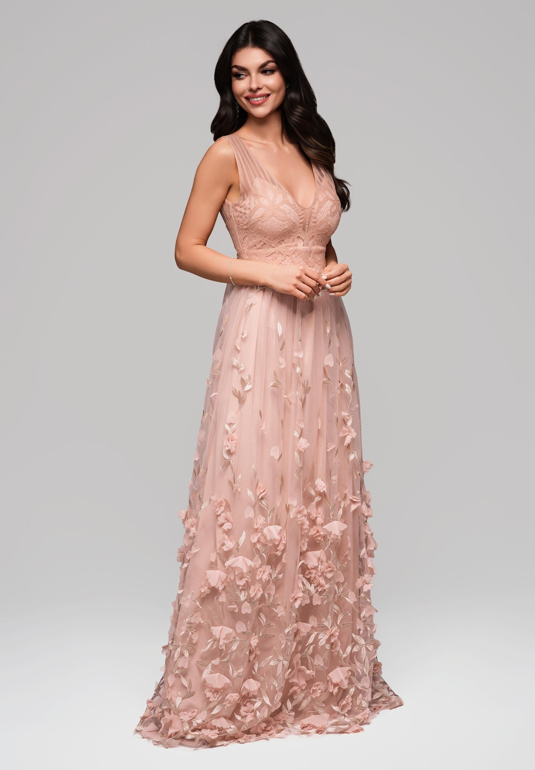 Evening dress beige — 1