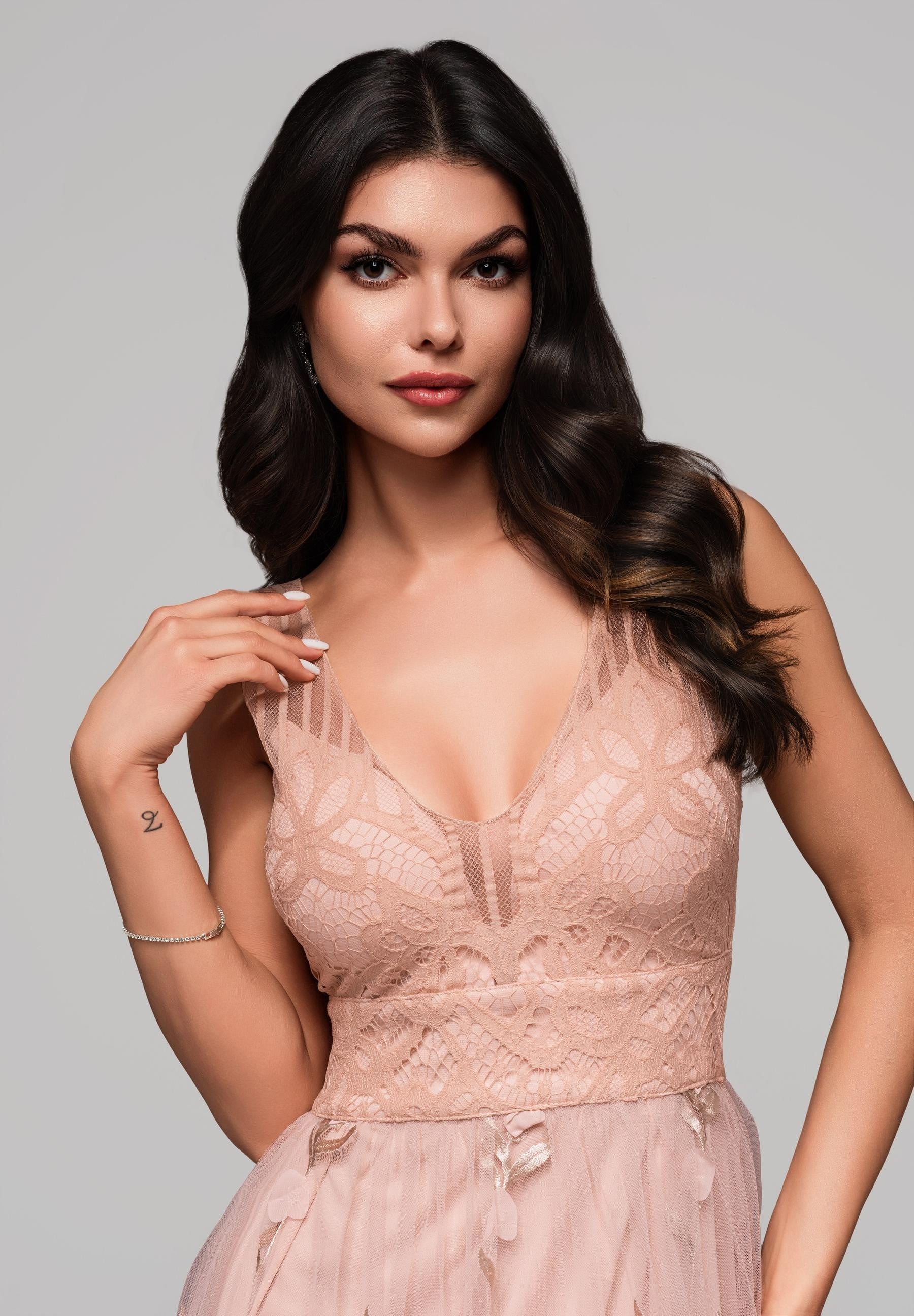 Evening dress beige — 2