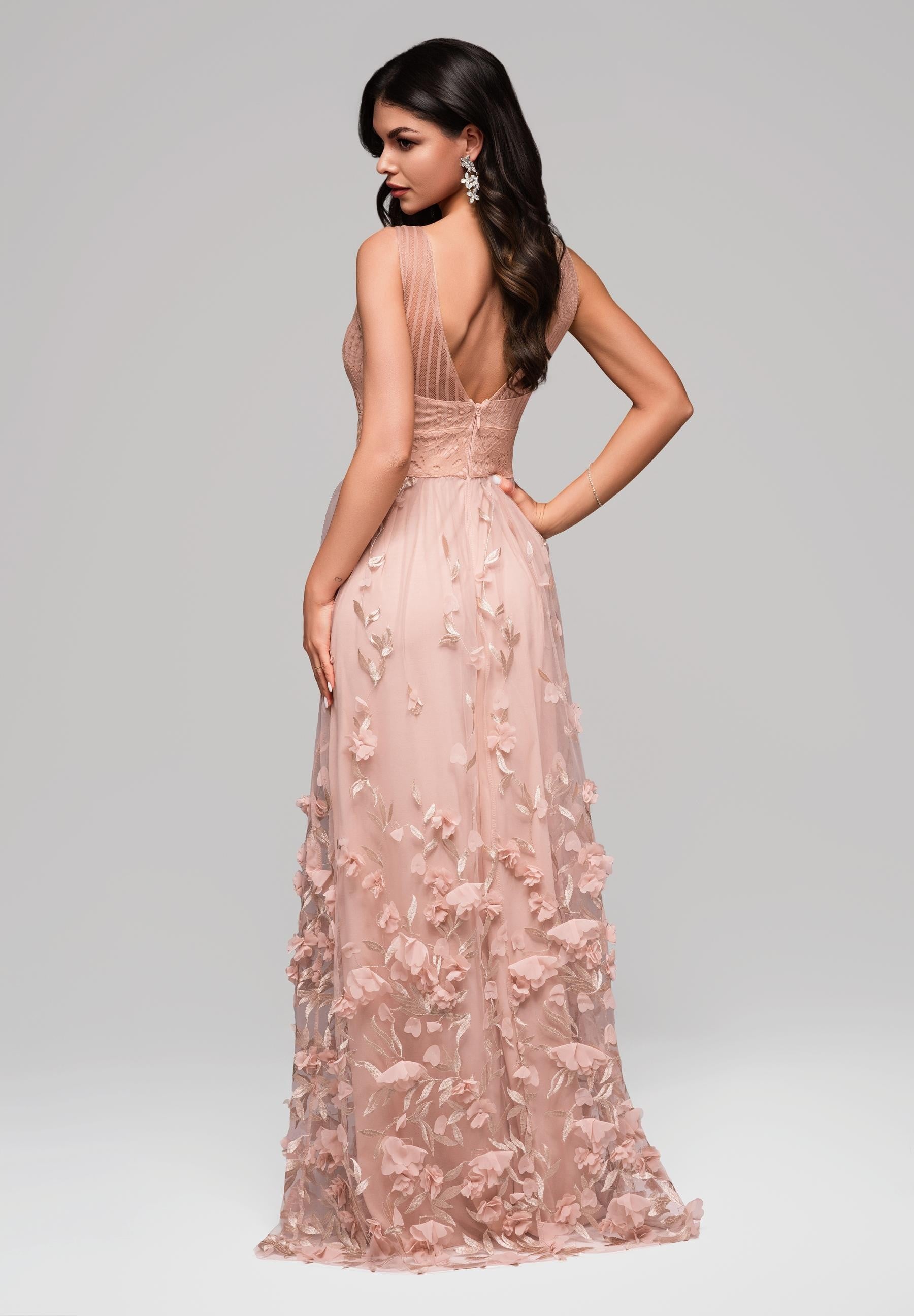 Evening dress beige — 6