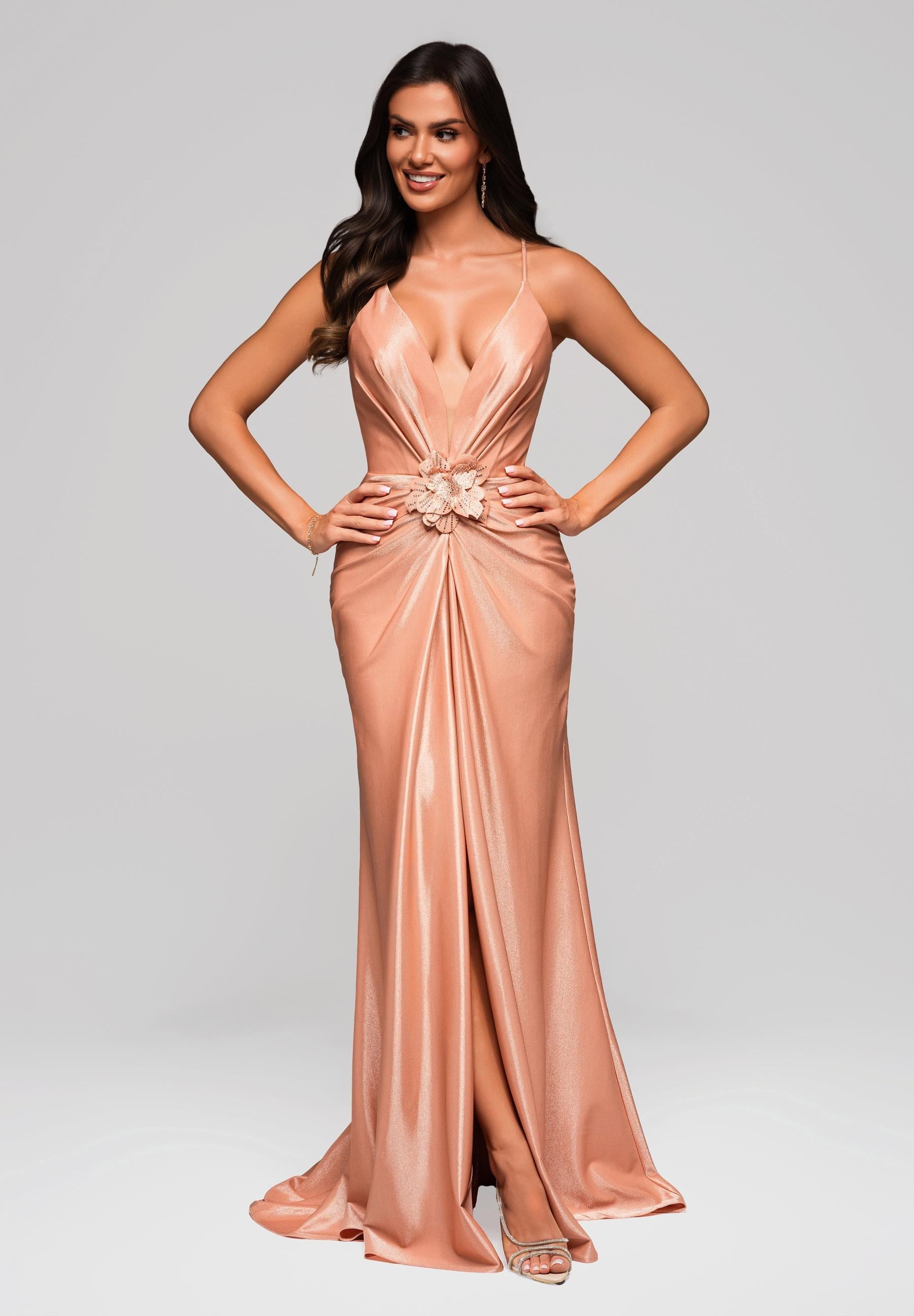 Evening dress peach — 4