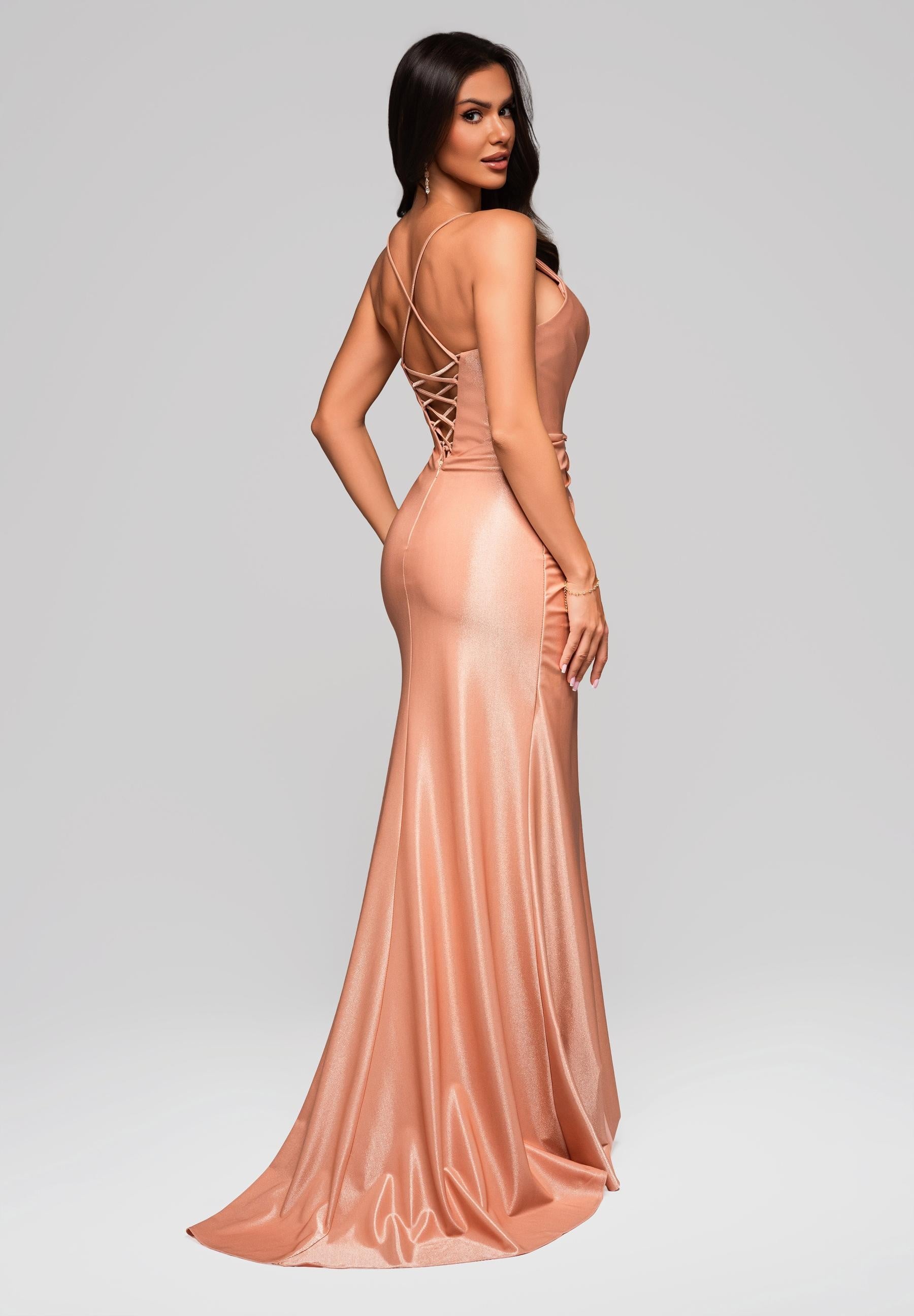 Evening dress peach — 7