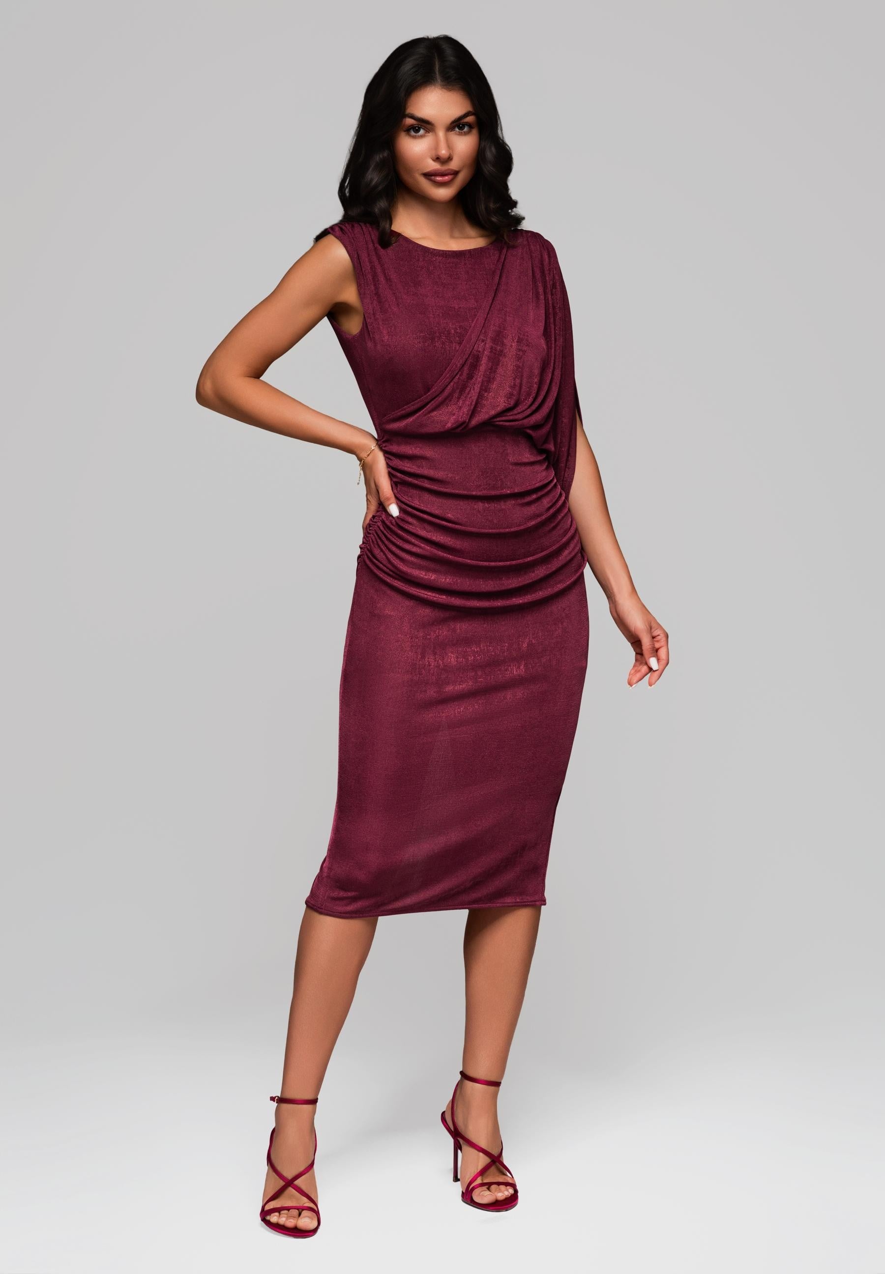 Evening dress dark red — 3