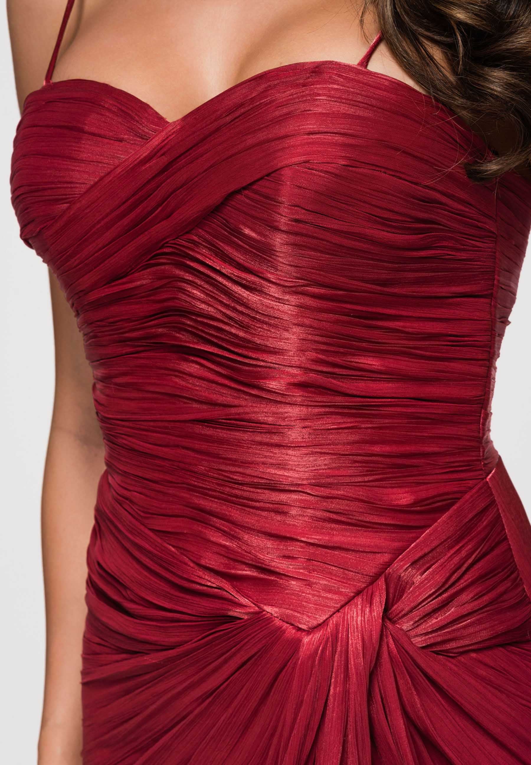 Evening dress dark red — 4