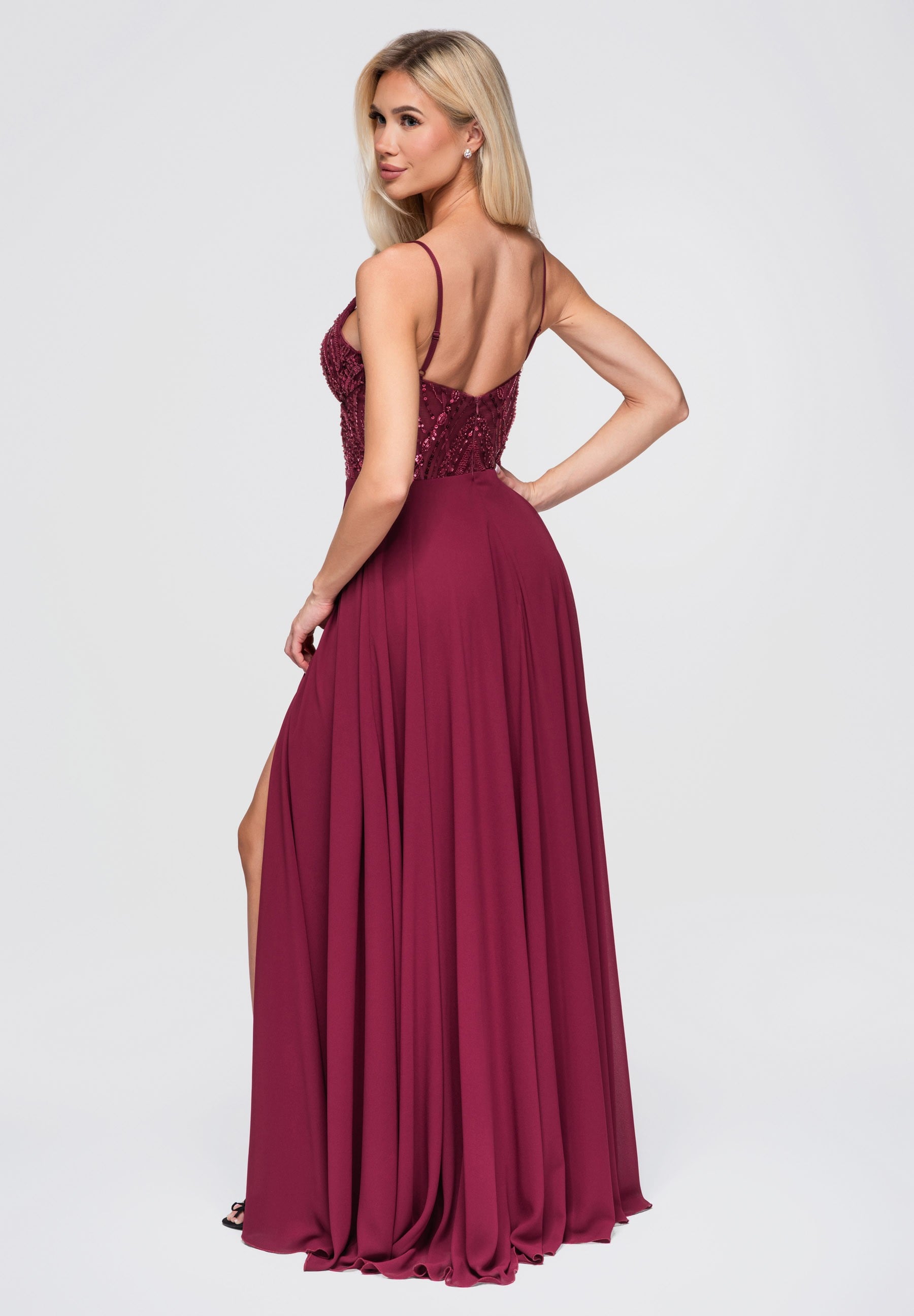 Evening dress burgundy — 4