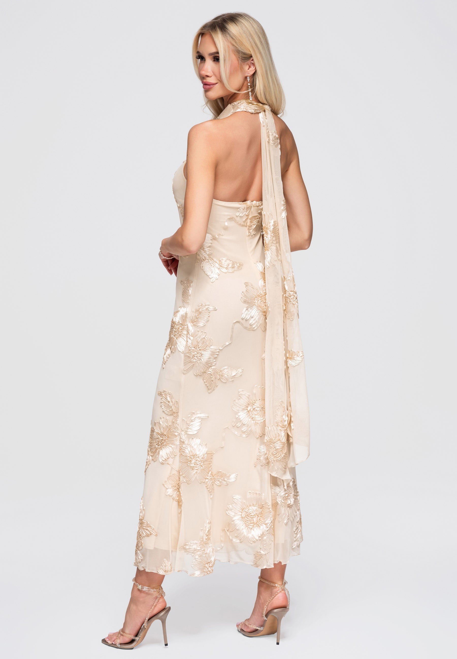 Evening dress beige — 2