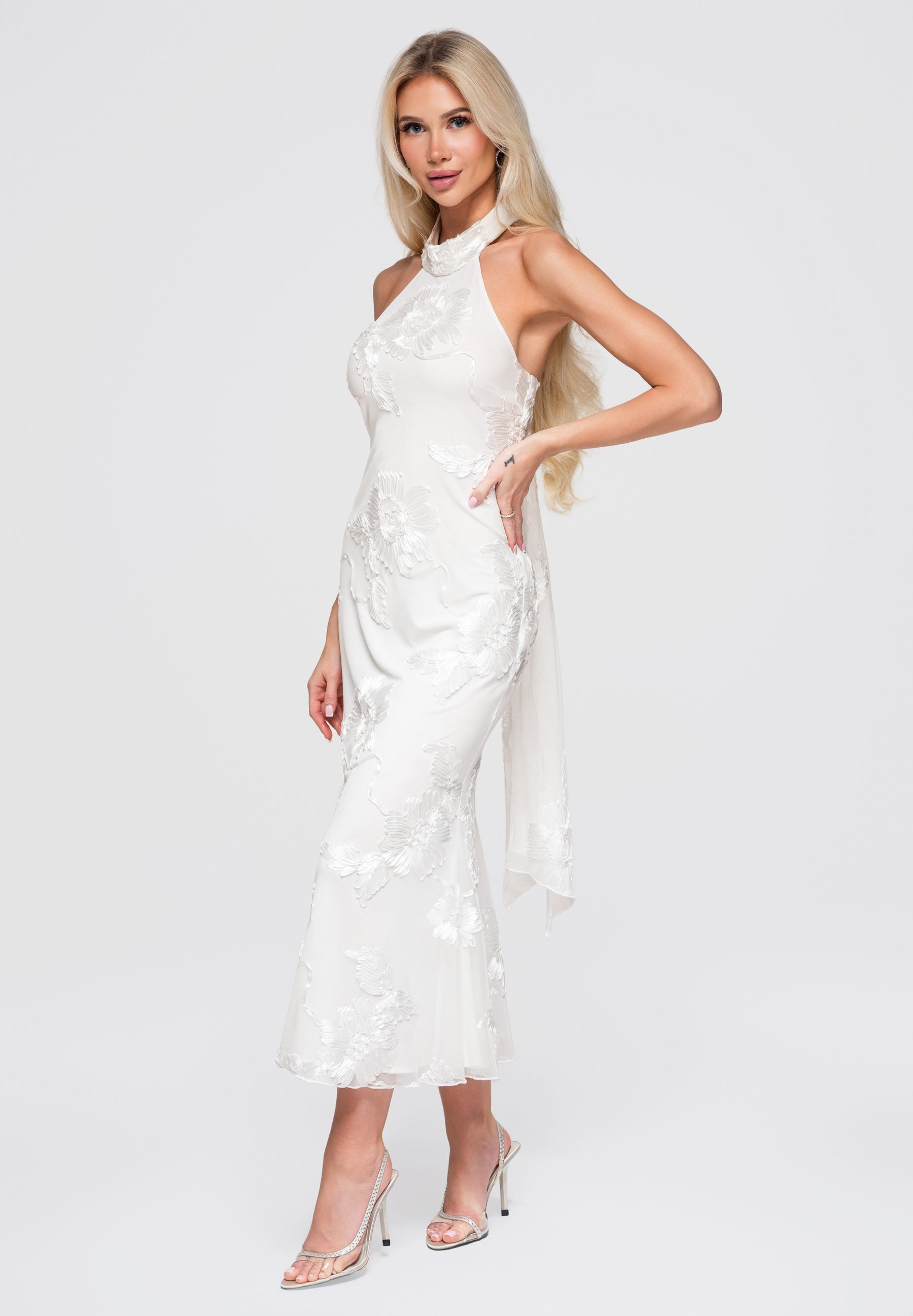 Evening dress ecru — 1