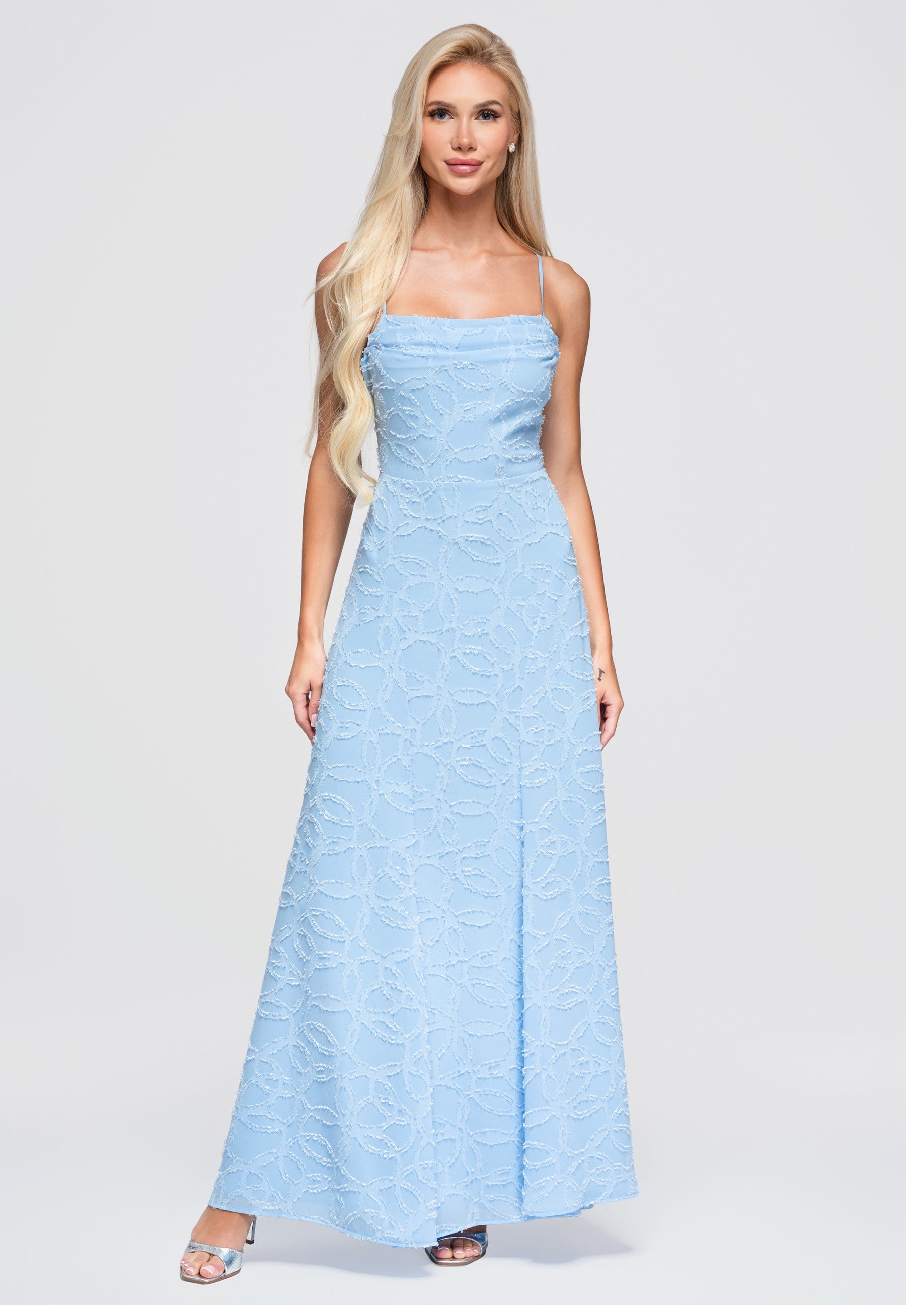 Evening dress blue — 1