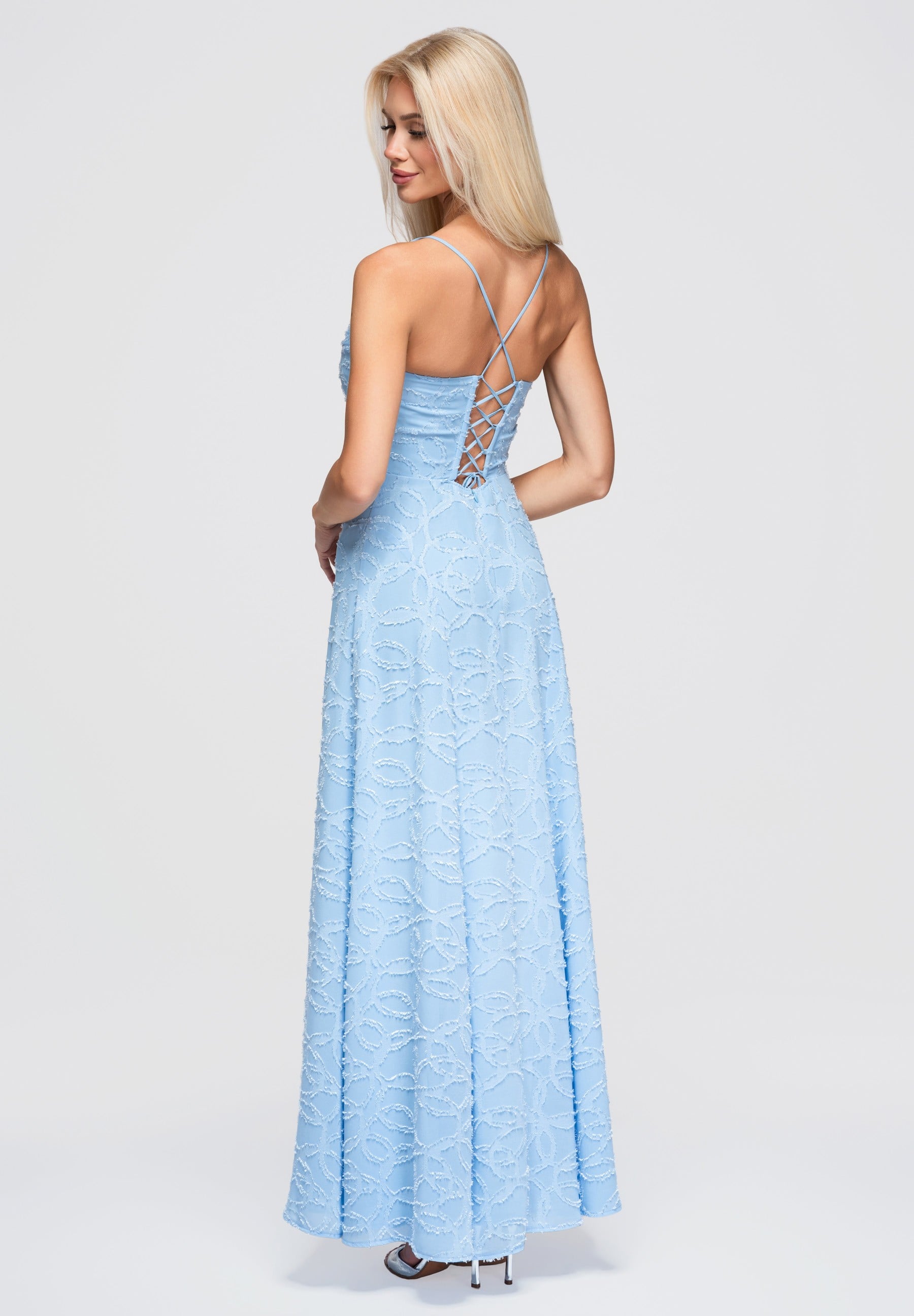 Evening dress blue — 2