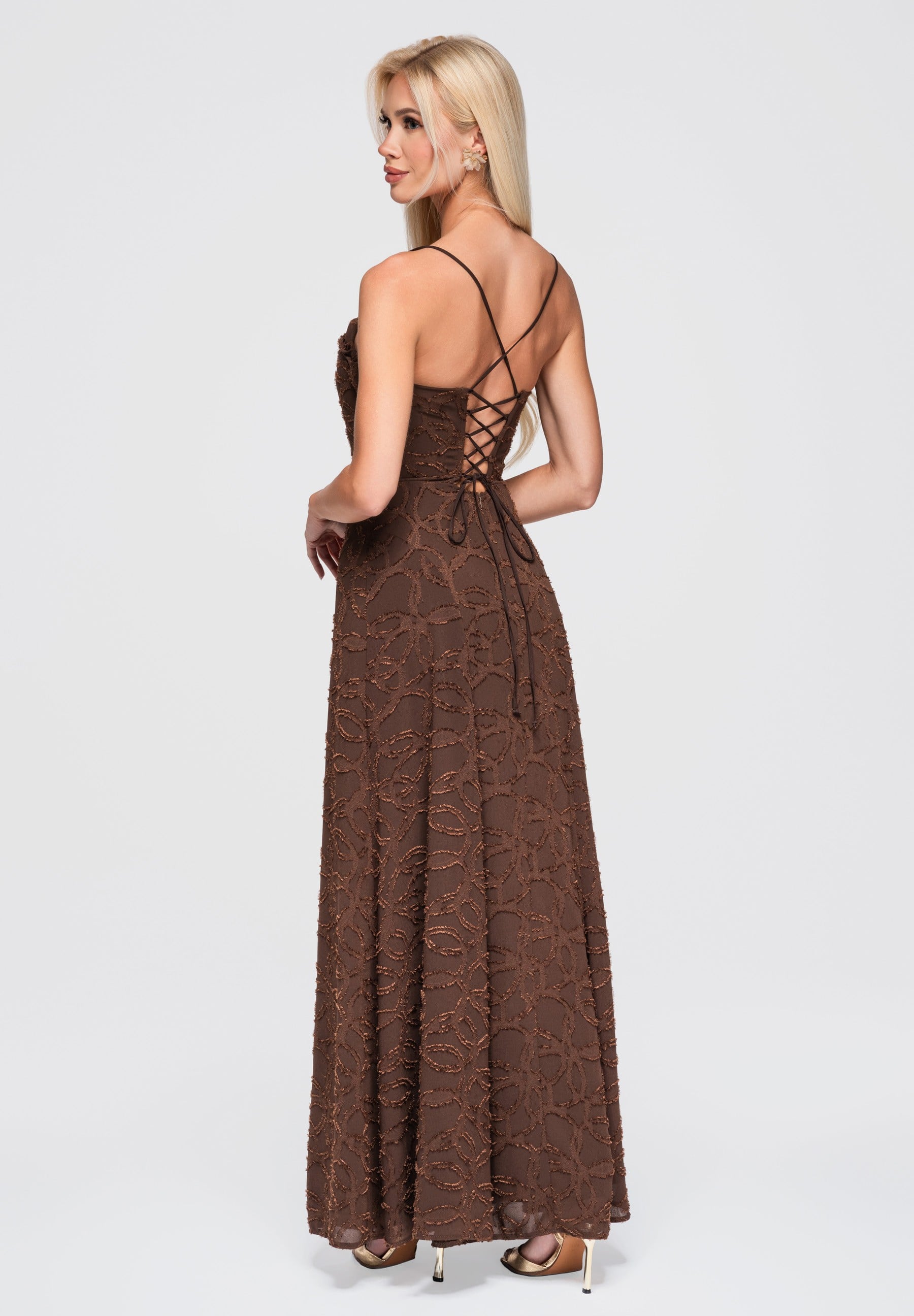 Evening dress brown — 2