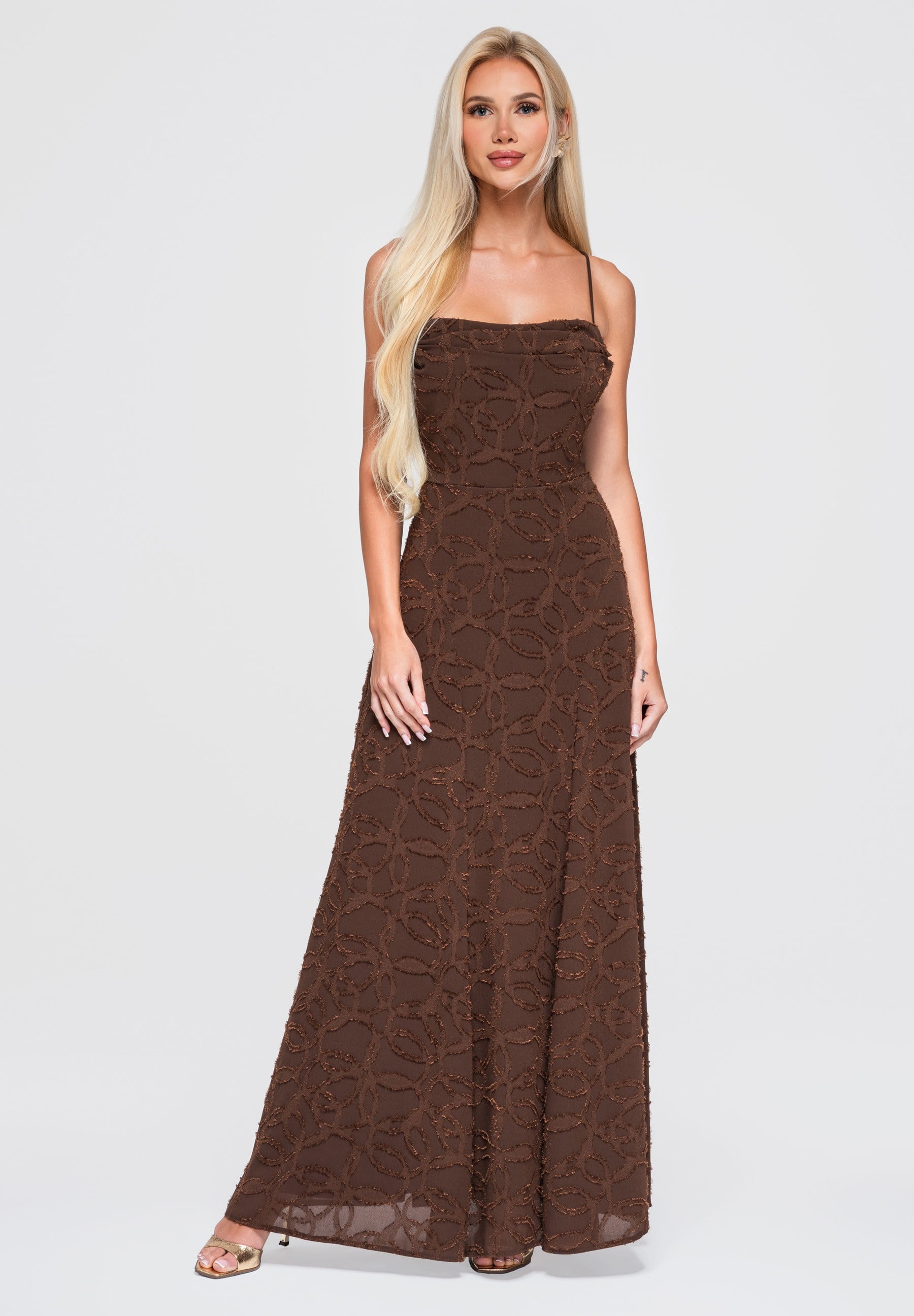 Evening dress brown — 3