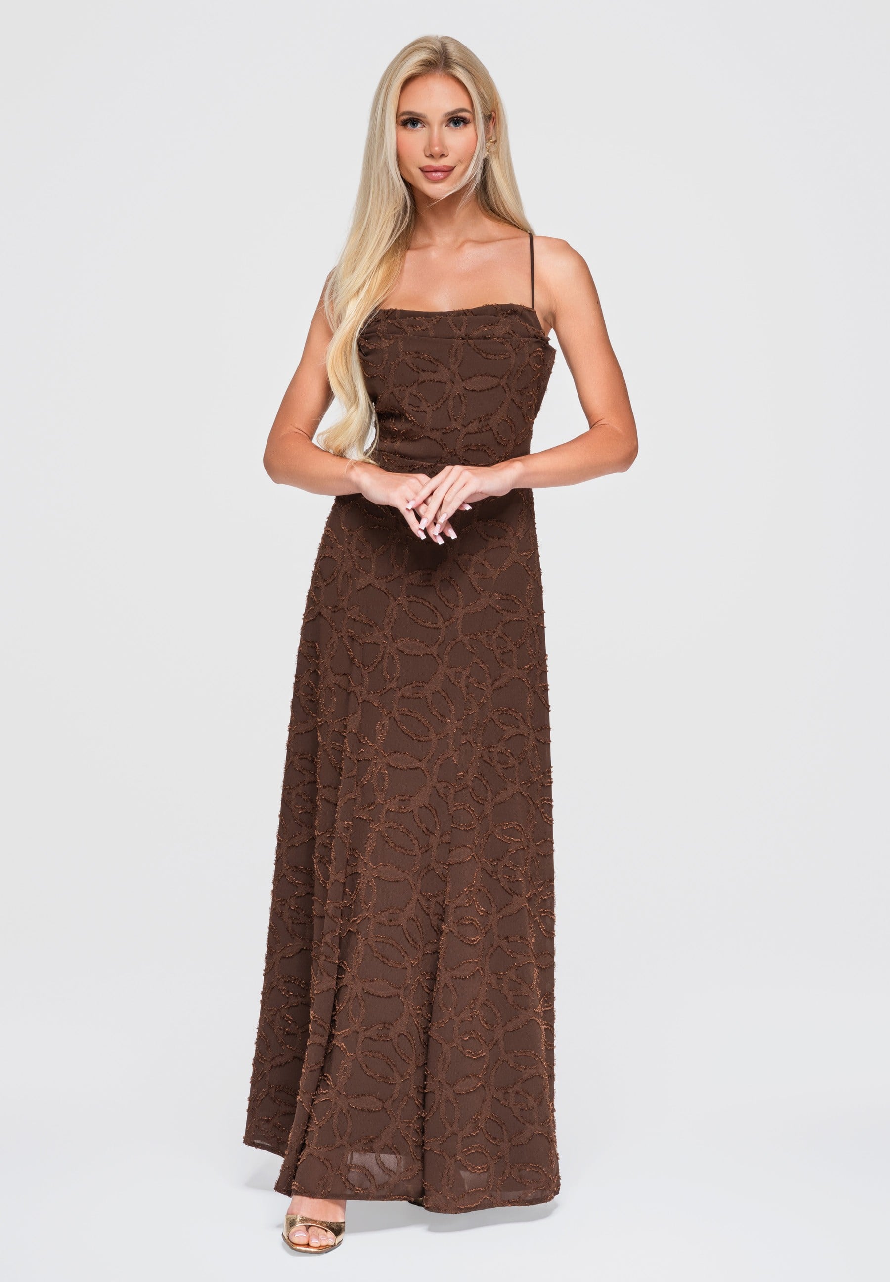 Evening dress brown — 7