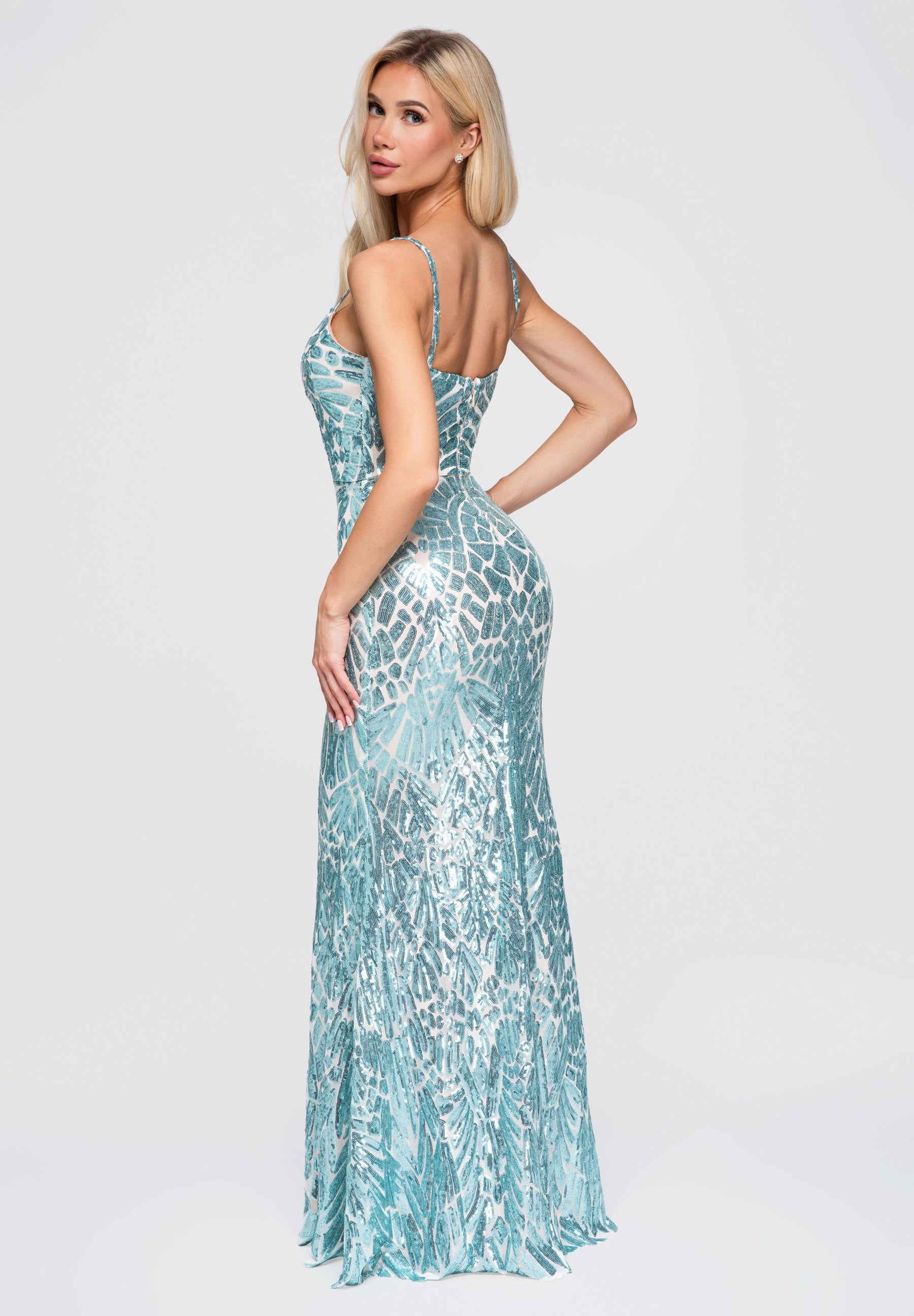 Evening dress green — 2
