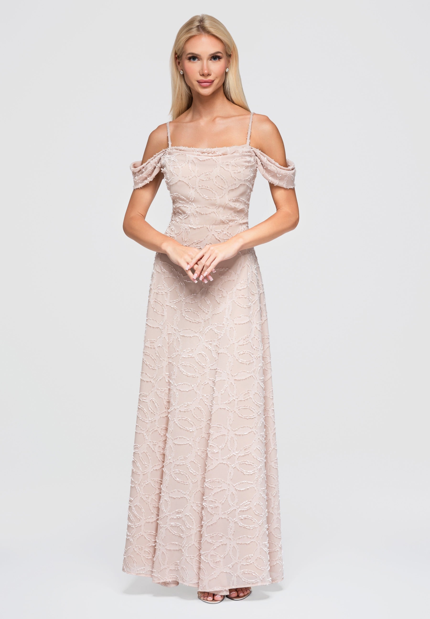 Evening dress beige — 1