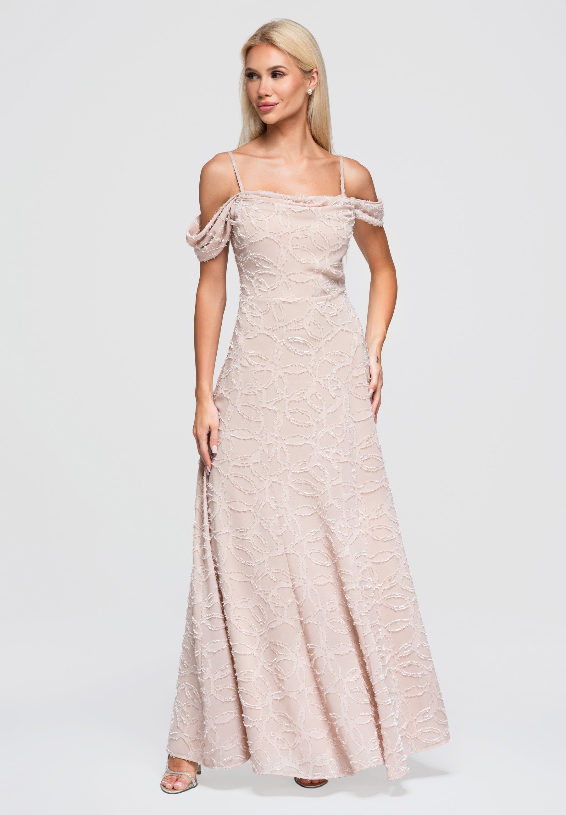 Evening dress beige — 3