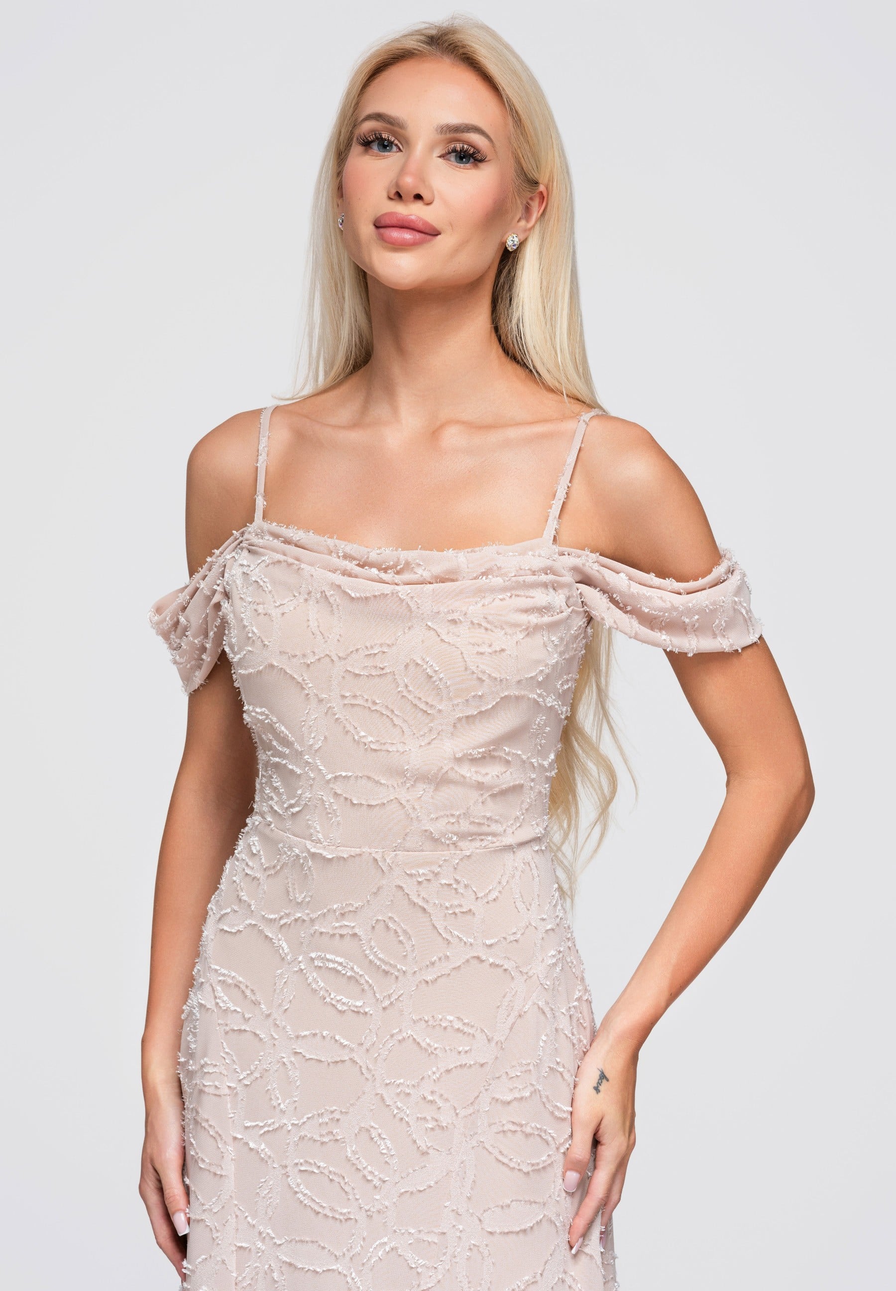Evening dress beige — 5