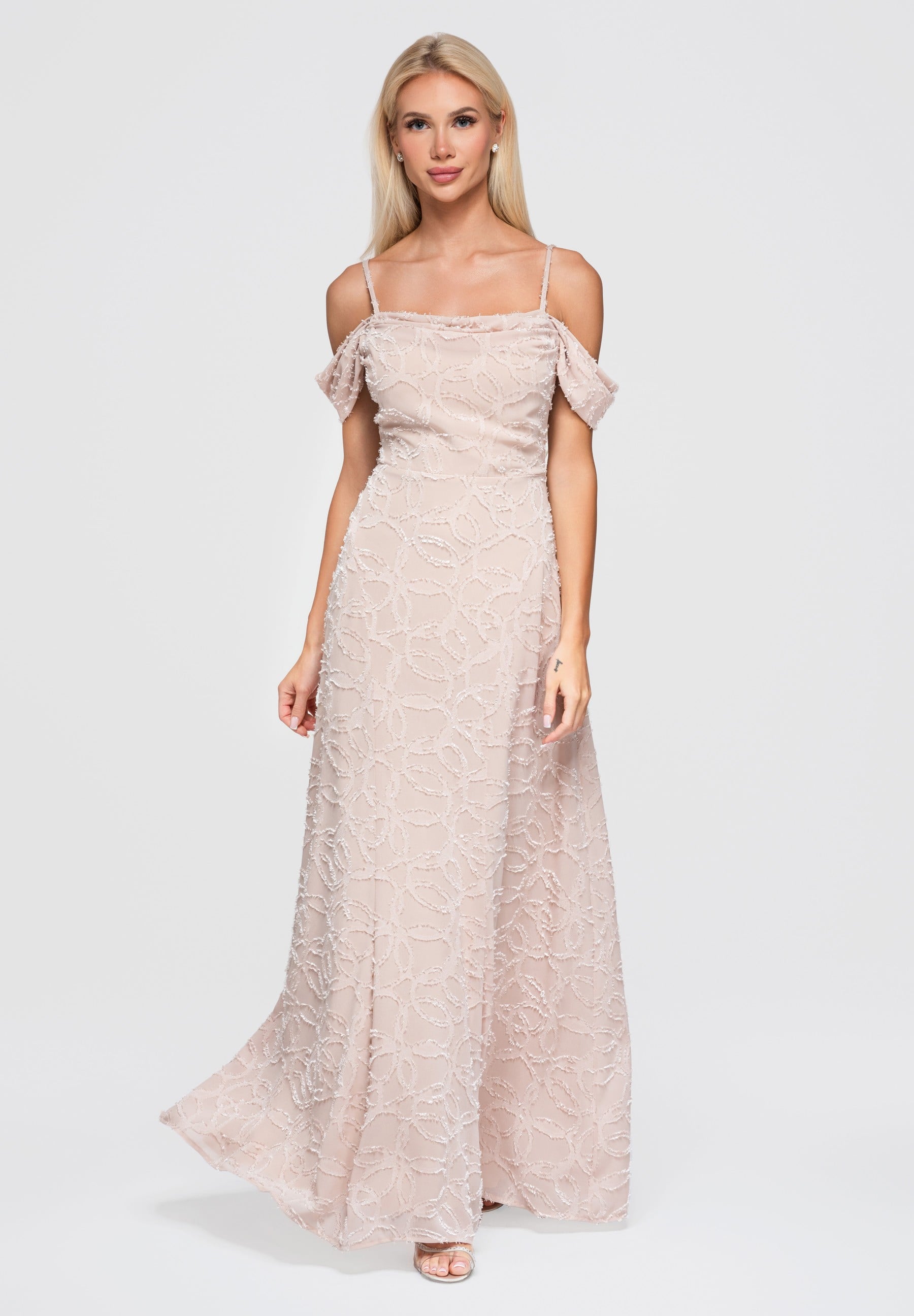 Evening dress beige — 6