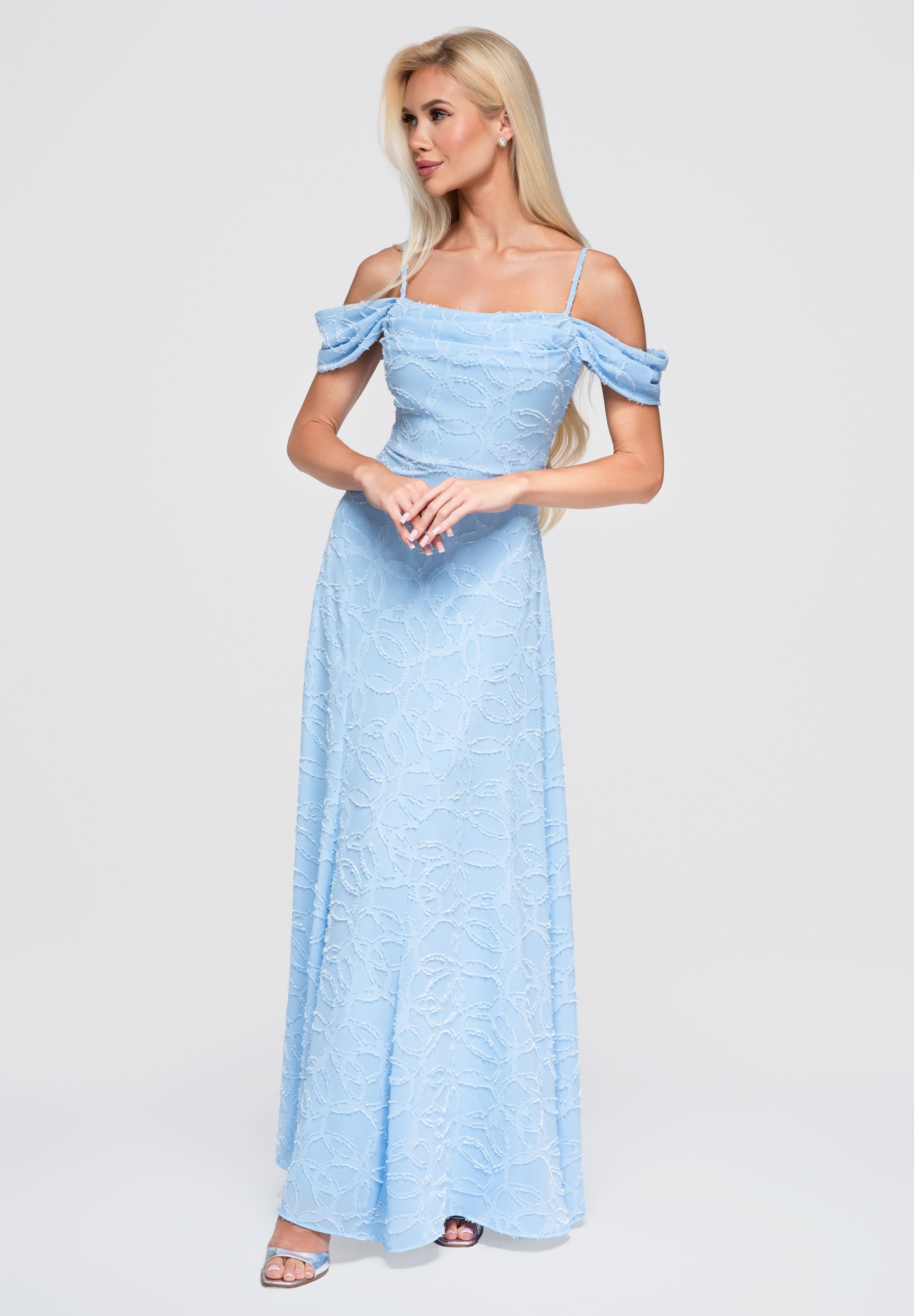 Evening dress blue — 1