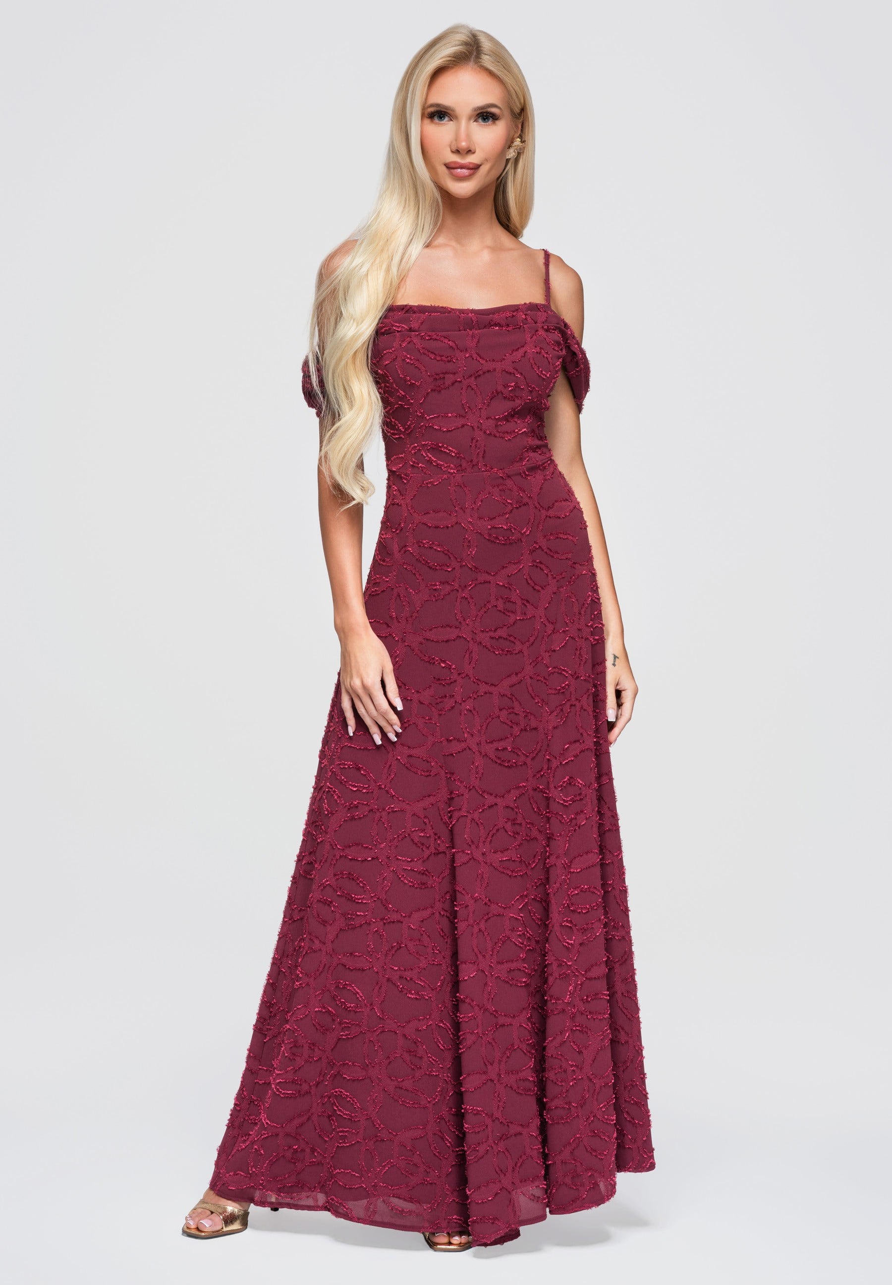 Evening dress burgundy — 1