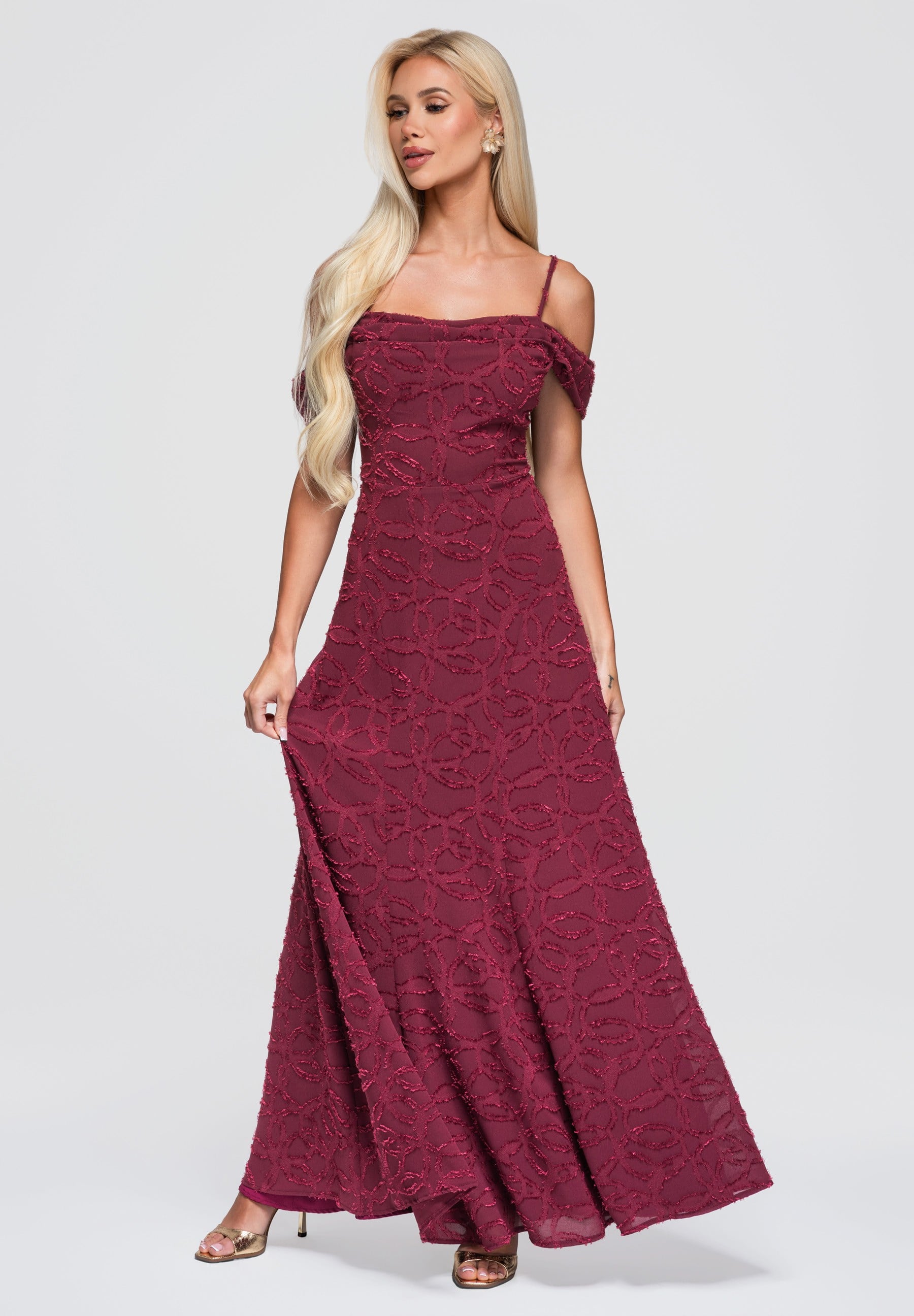 Evening dress burgundy — 3