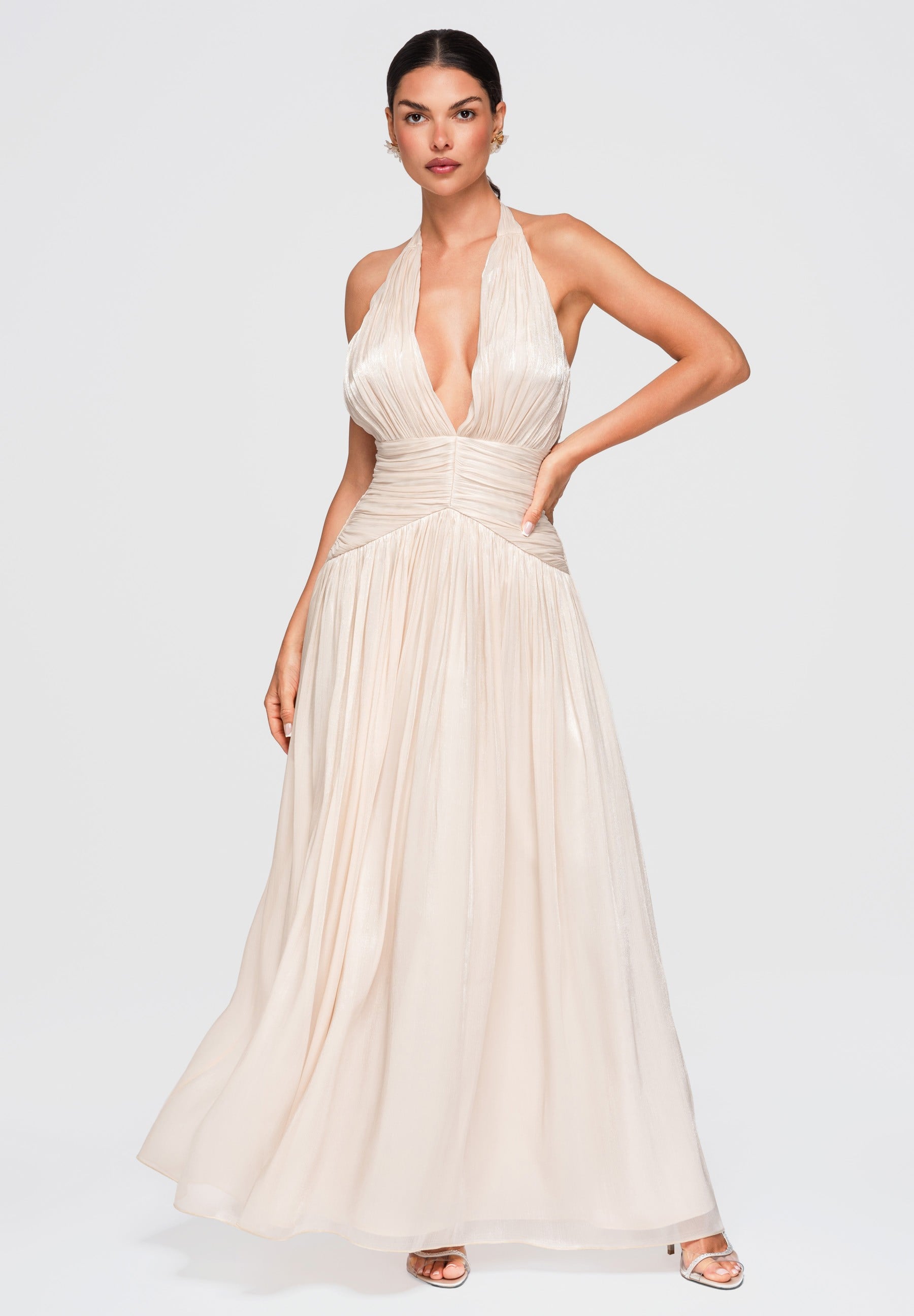 Evening dress cream — 1