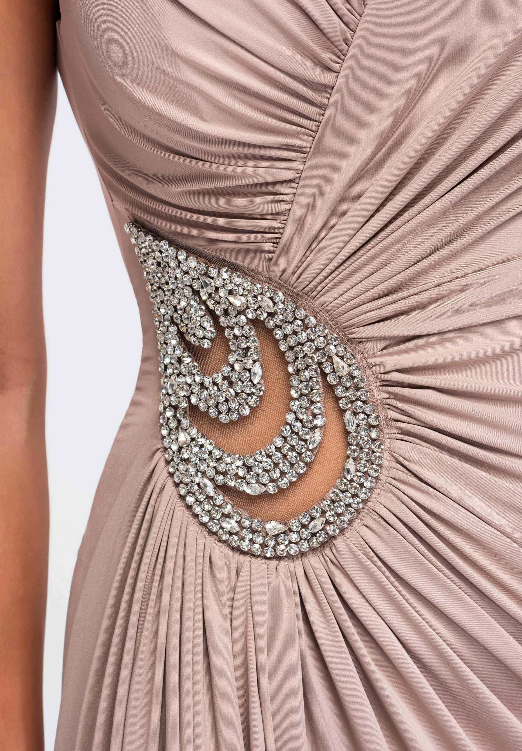Evening dress beige — 4