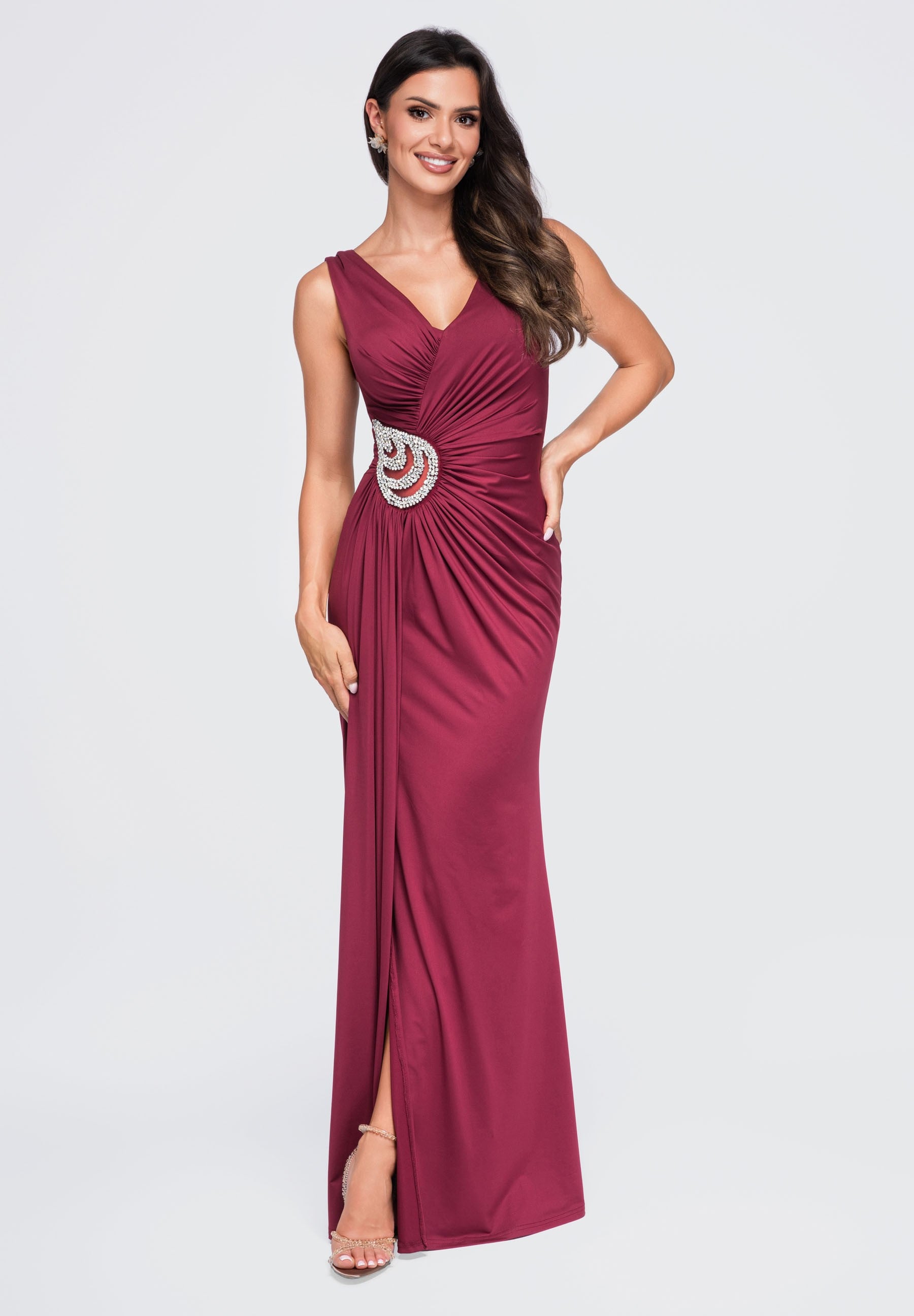 Evening dress burgundy — 1