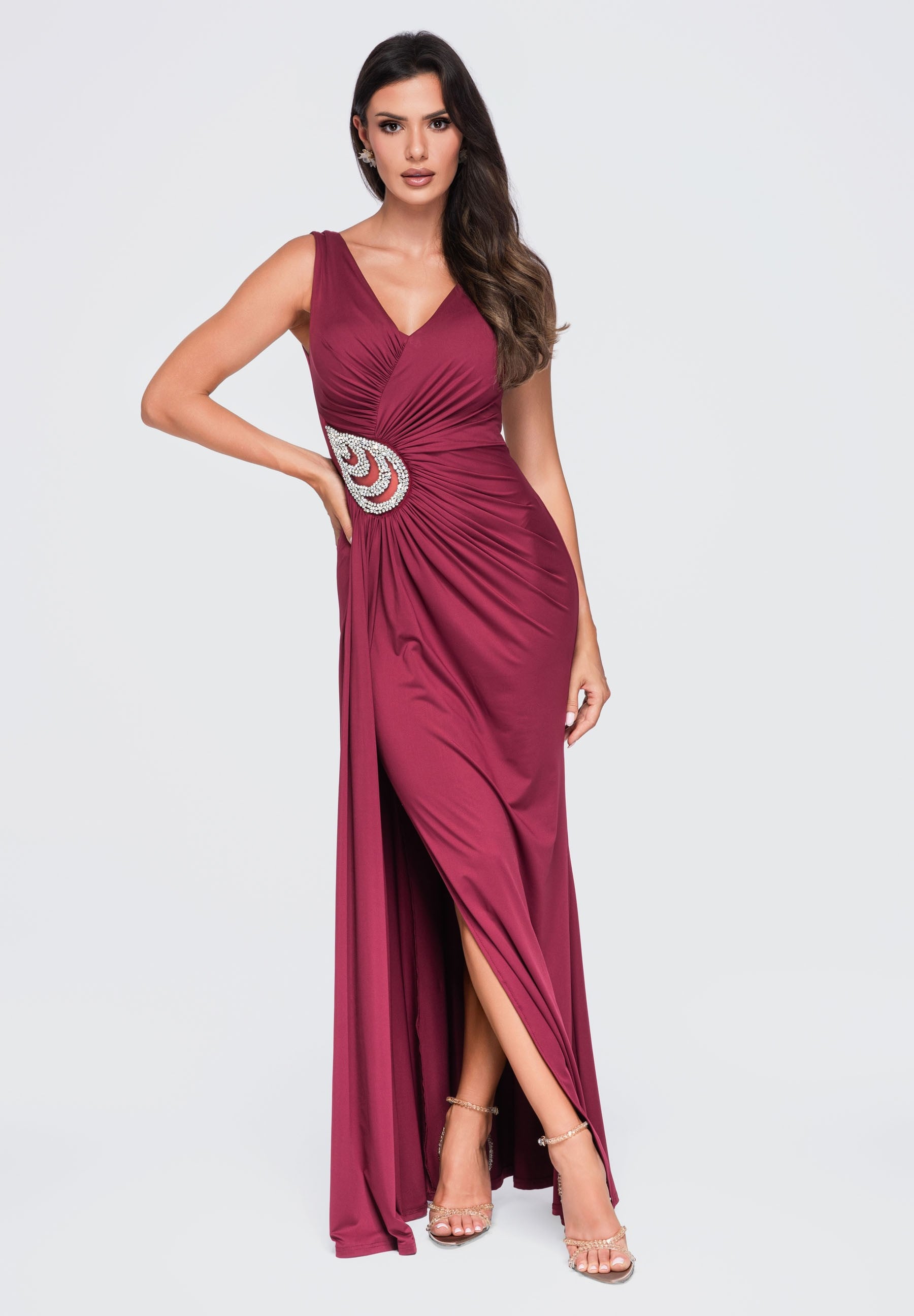 Evening dress burgundy — 3