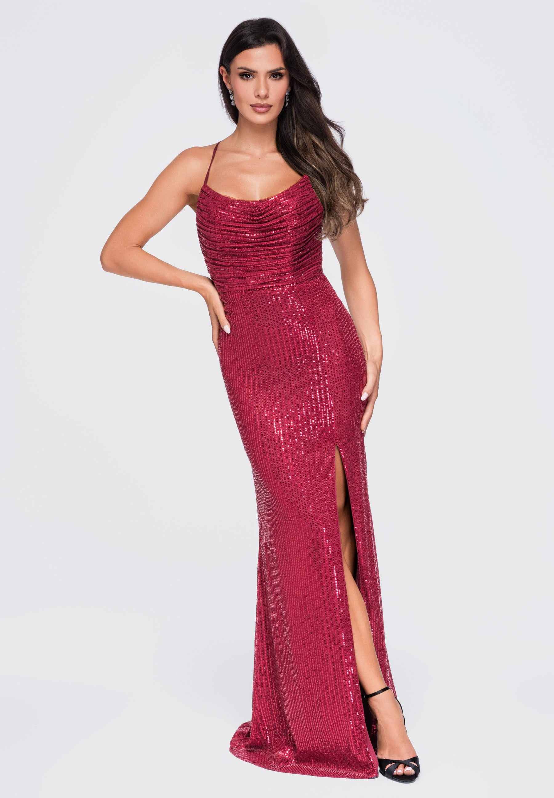 Evening dress burgundy — 3