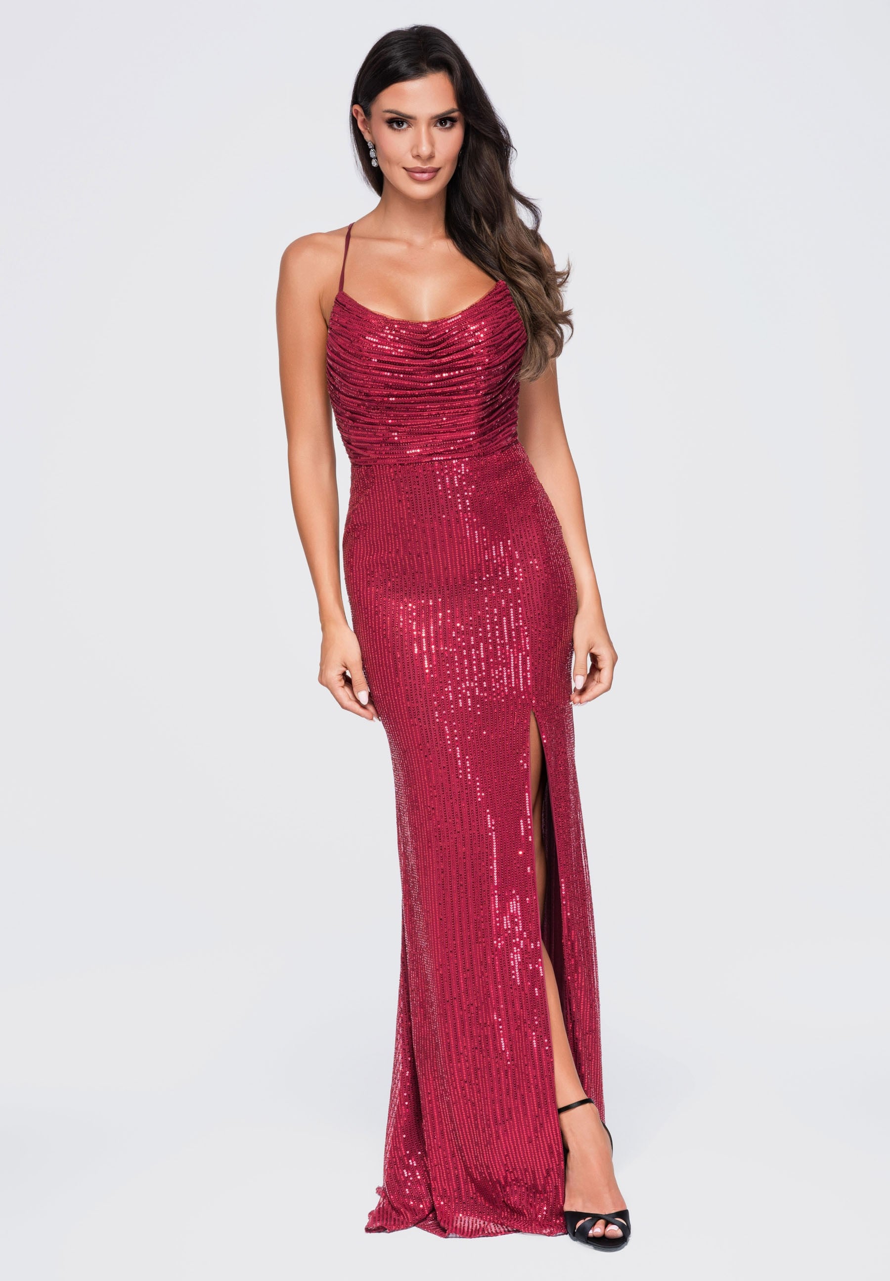 Evening dress burgundy — 7