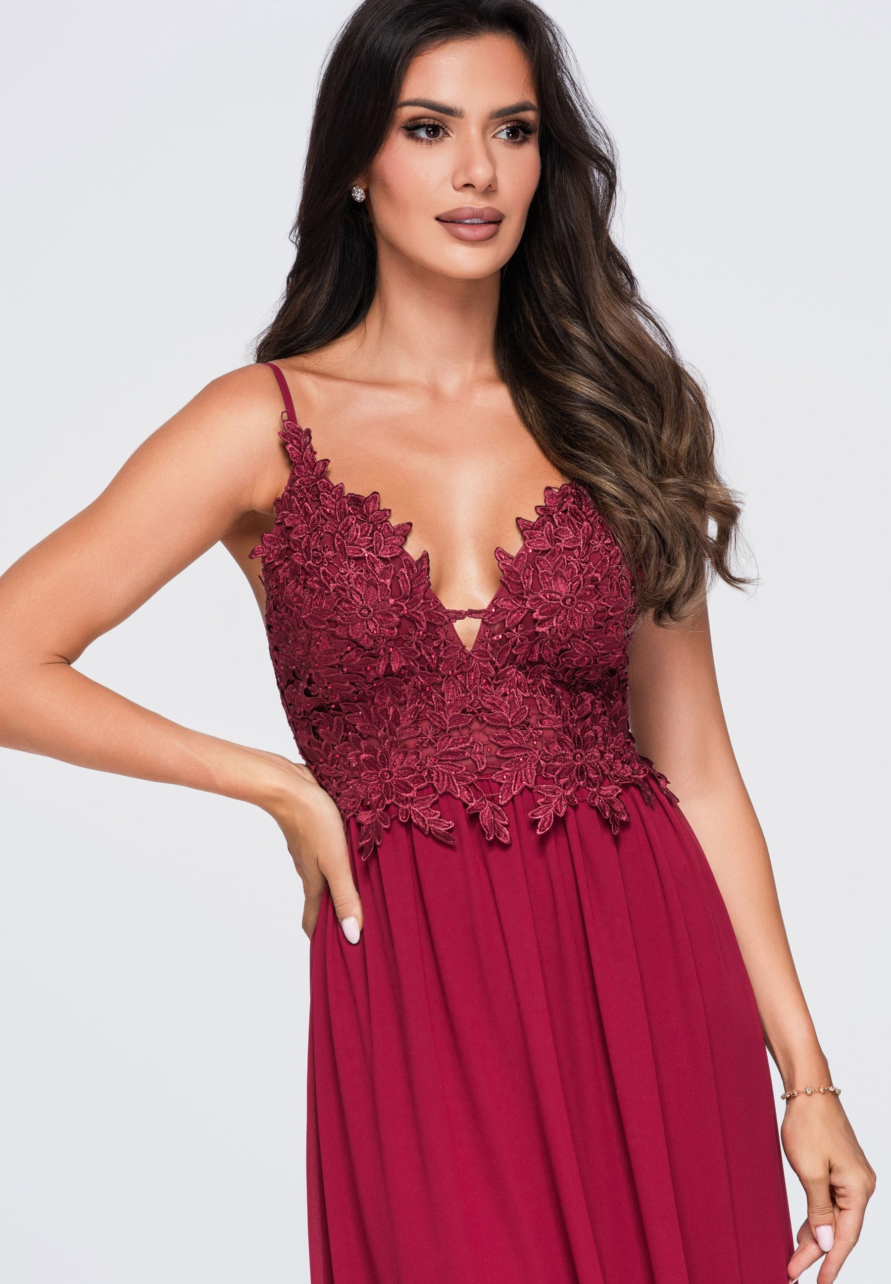 Evening dress burgundy — 3