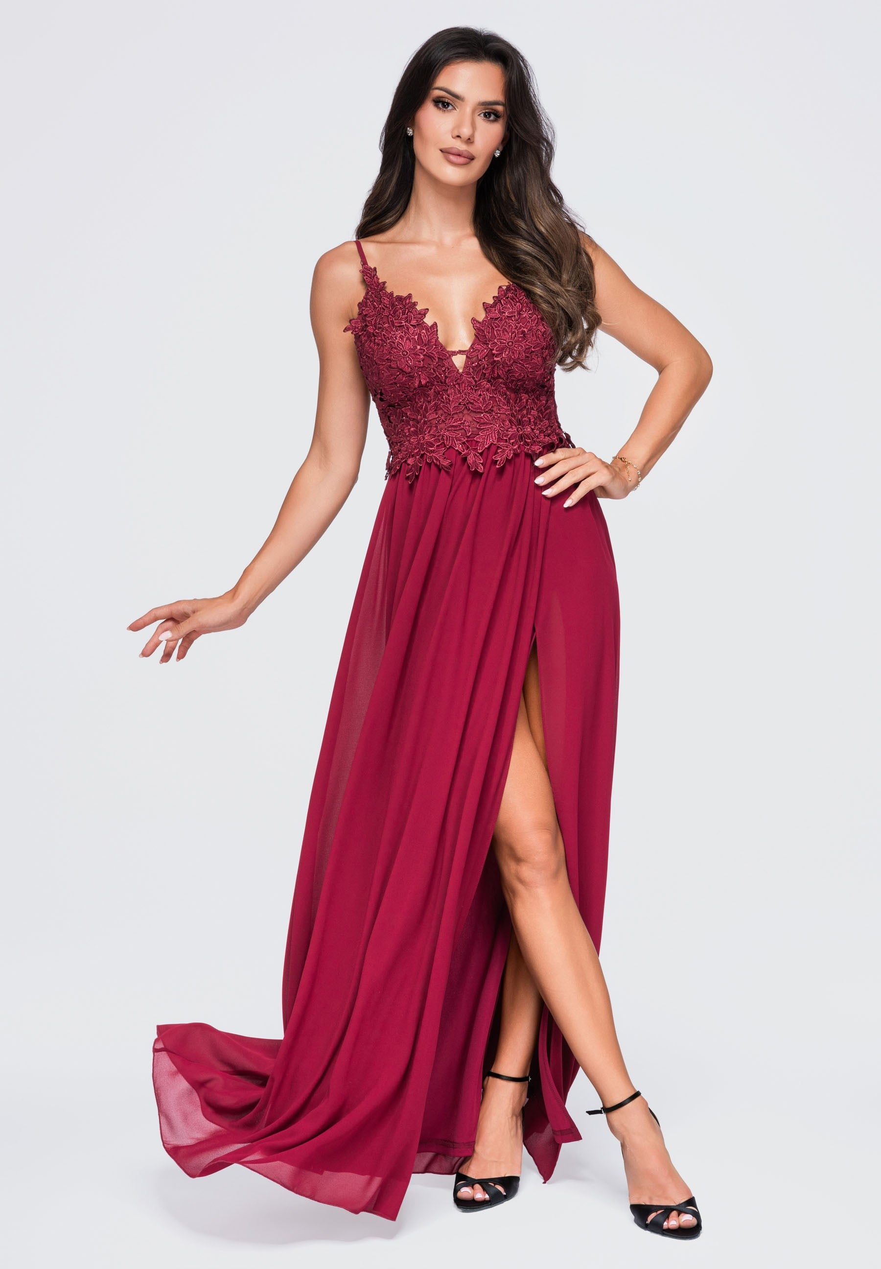 Evening dress burgundy — 7