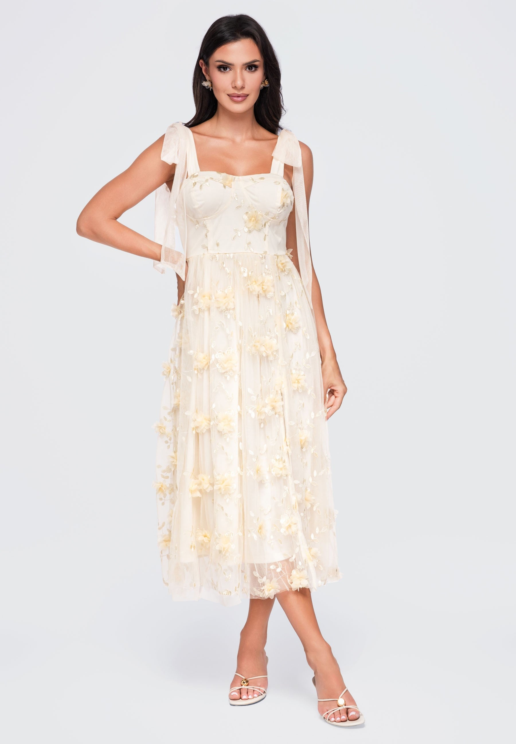 Evening dress cream — 1