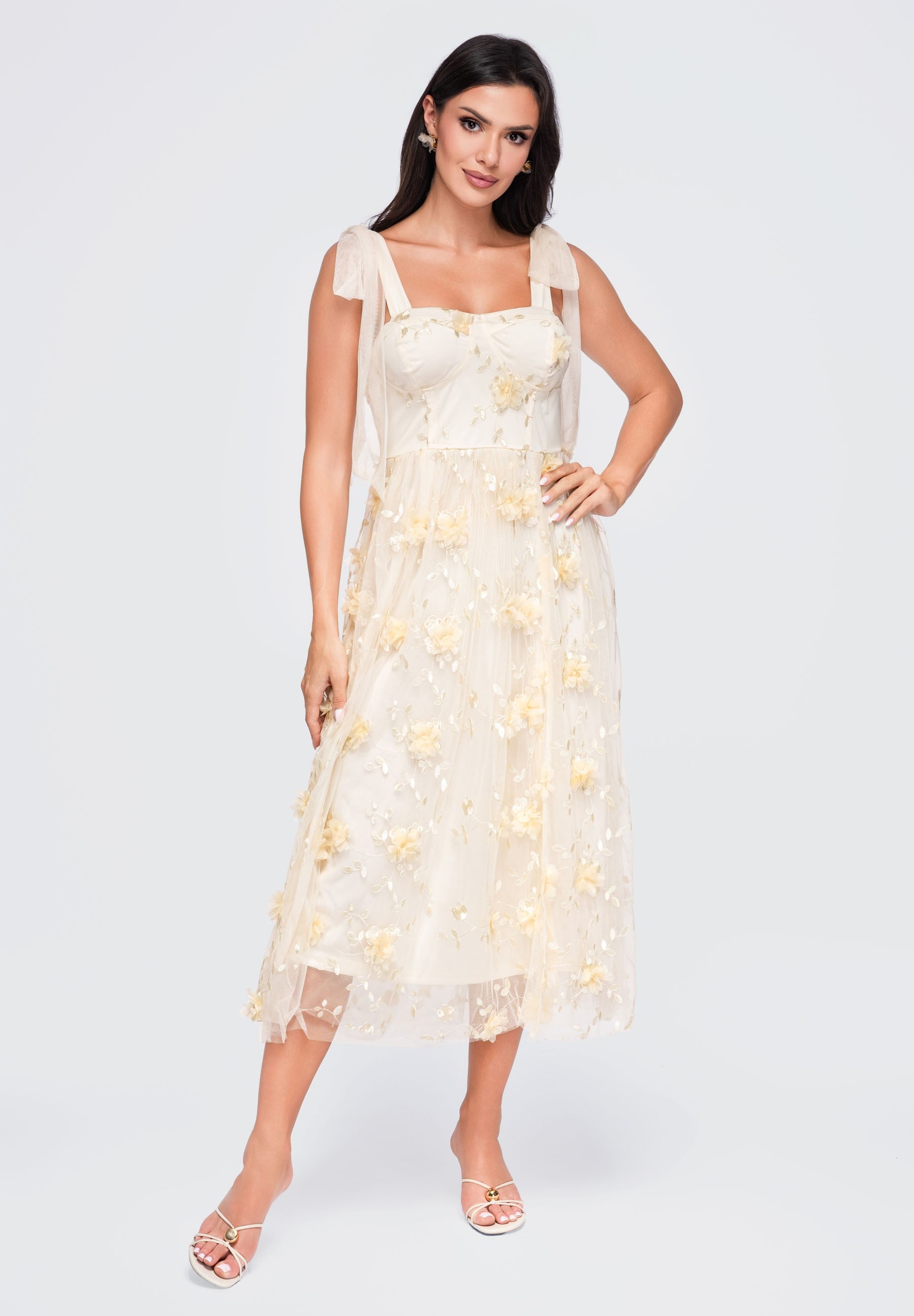 Evening dress cream — 6